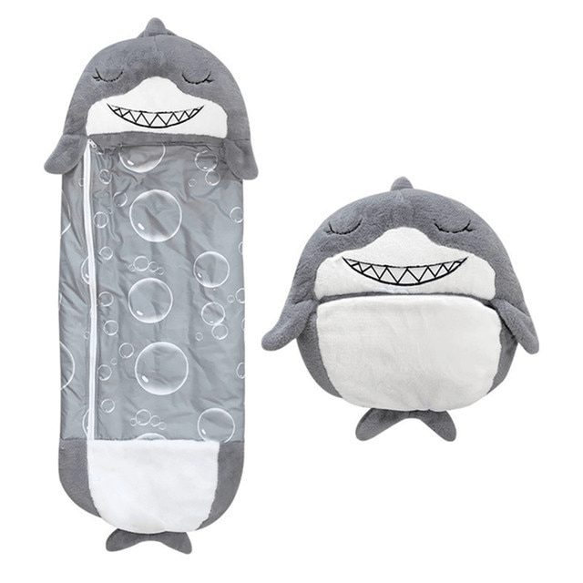 Sacco a Pelo Happy Sleepybag™ Uomo - Leggero e Portatile per Campeggio e Viaggi - Squalo - B102 happy happy sleepybag home & garden Old (Google) old_google ovunque pelo porta questo sacco - Concept Palermo