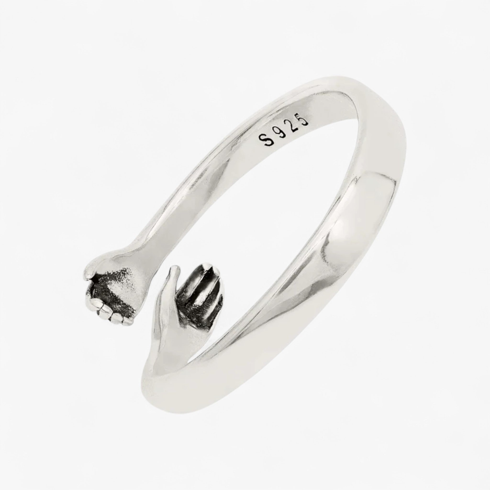 Anello Abbraccio Donna in Argento 925 Regolabile - Idea Regalo per Lei - - abbraccio anello anello abbraccio donna jewelry Ring women ring - Concept Palermo