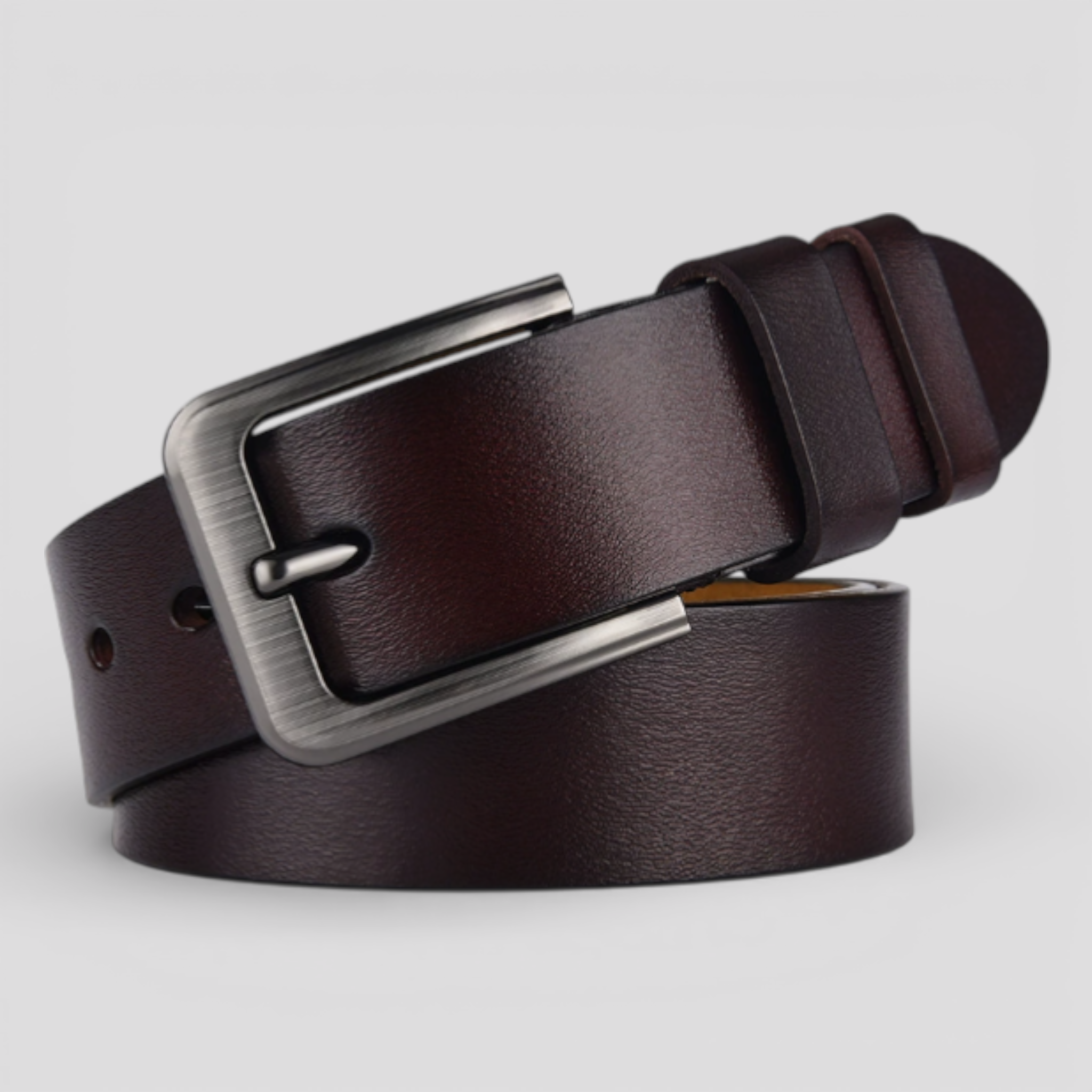Cintura da uomo di lusso in vera pelle – sostenibile- comoda - MARRONE - belts cintura cintura uomo comoda mens accessory Mens belt pelle sostenibile uomo vera - Concept Palermo