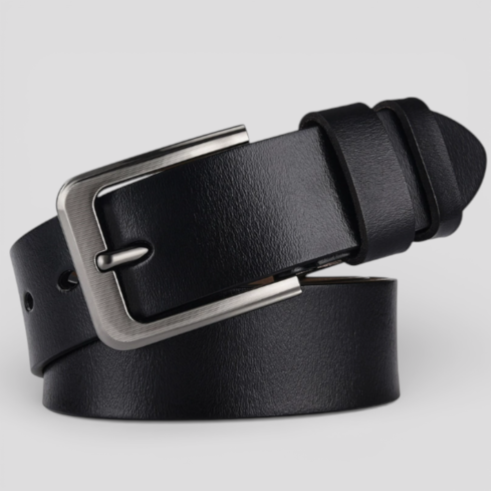 Cintura da uomo di lusso in vera pelle – sostenibile- comoda - NERO - belts cintura cintura uomo comoda mens accessory Mens belt pelle sostenibile uomo vera - Concept Palermo