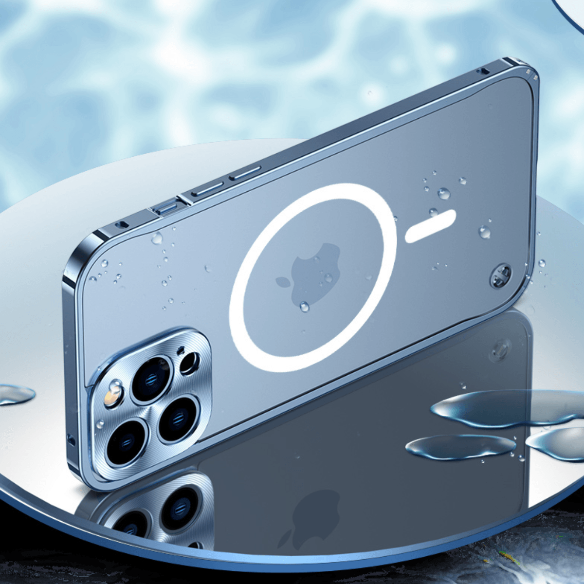 Cover iPhone 15 MagSafe Antiurto in Alluminio Rinforzato - Protezione Premium - - alluminio custodia custodia alluminio gadgets iPhone case Luxe iPhone Case magsafe - Concept Palermo