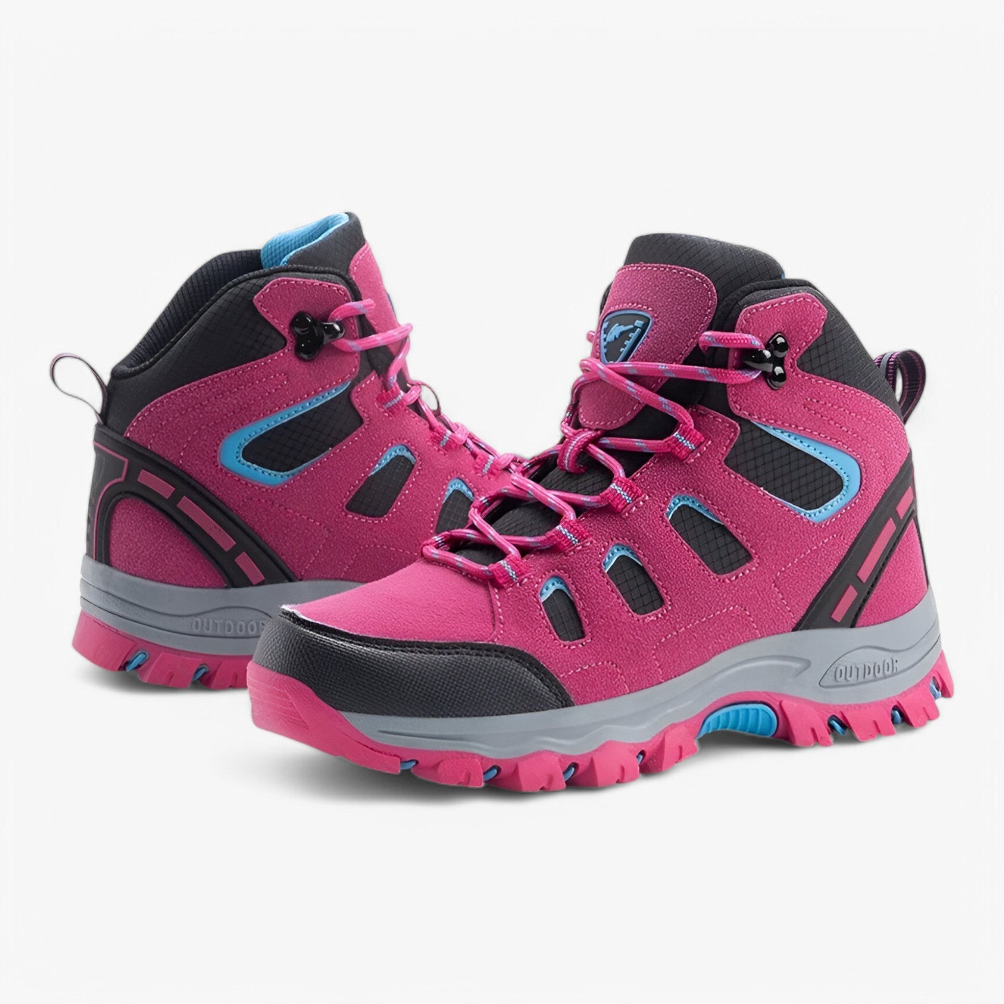 Scarpe da trekking con suola esterna antiscivolo Pelle Uomo - Rosso Zose - antiscivolo esterna hiking boots hiking shoes pelle scarpe scarpe trekking shoes suola trekking - Concept Palermo