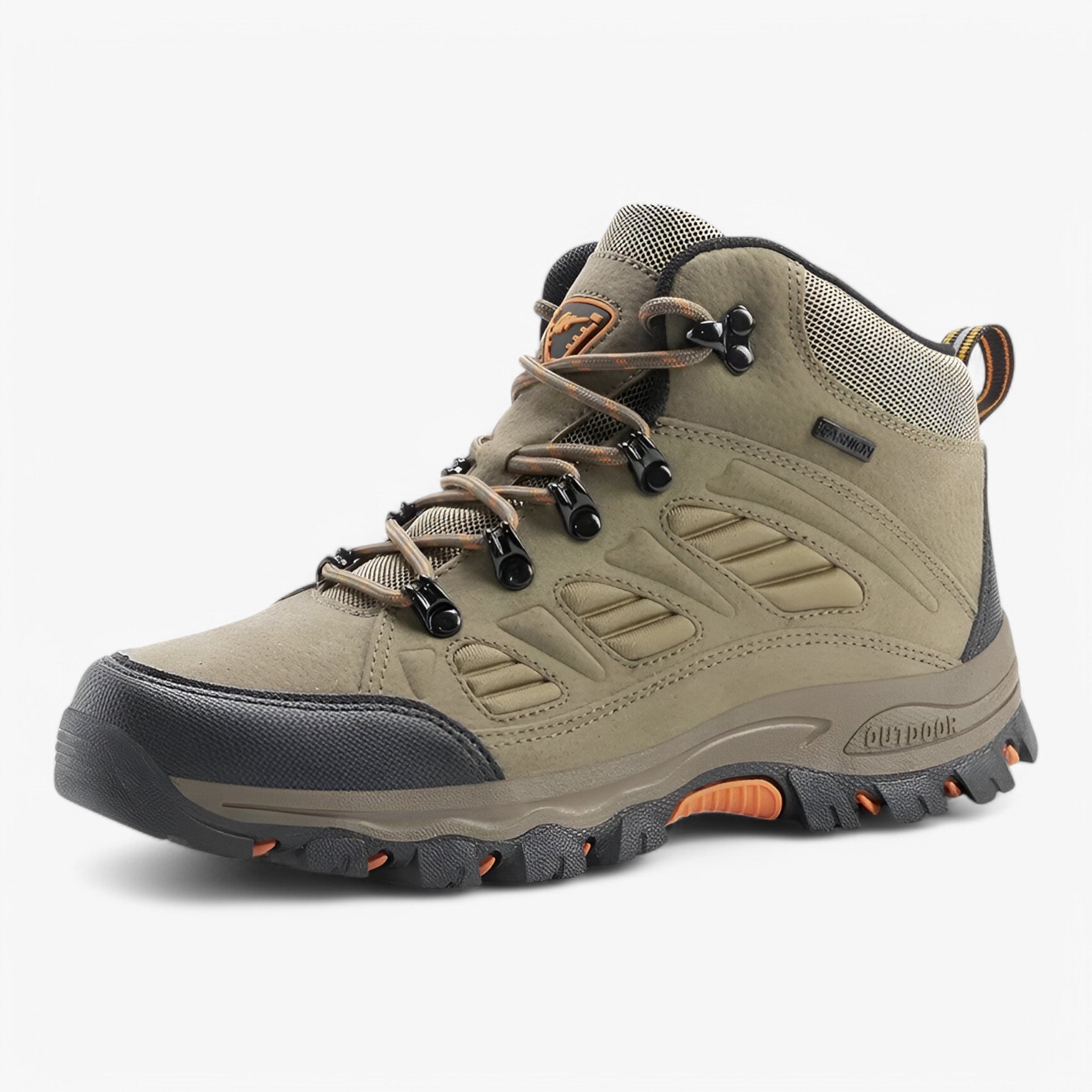 Scarpe da trekking con suola esterna antiscivolo Pelle Uomo - Cachi 39 - antiscivolo esterna hiking boots hiking shoes pelle scarpe scarpe trekking shoes suola trekking - Concept Palermo