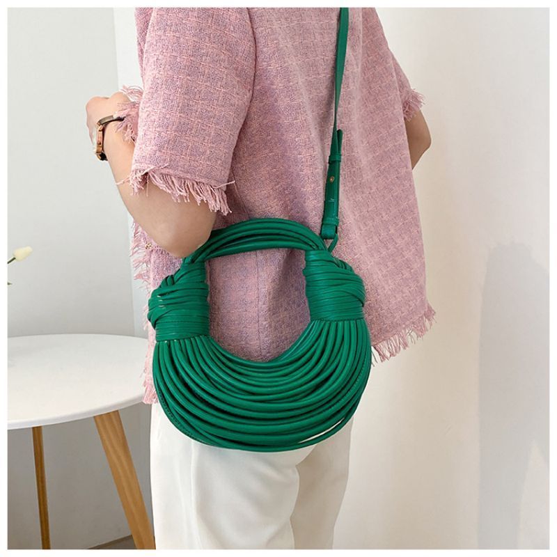 Borsa a Spalla Donna Nera Elegante in Ecopelle con Tracolla Regolabile e Tasche Interne - Verde - bags borsa donna handbags Handbags Women stilosa stilosa borsa Women's handbags - Concept Palermo