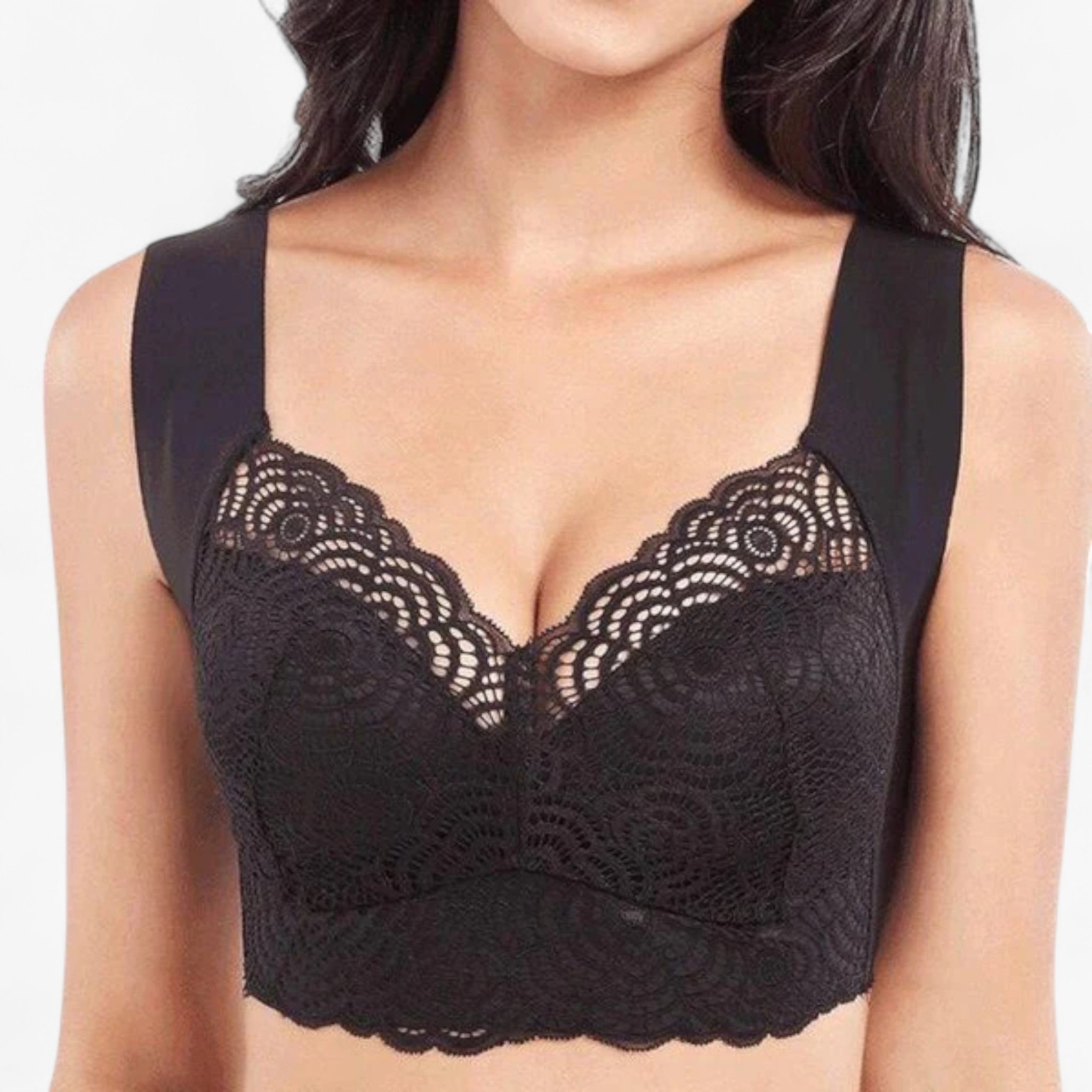 Reggiseno Anti-Sudore Livia™ Donna - Traspirante, Comfort Ottimale, Tessuto Morbido - Nero (Quasi esaurito) - anti bra donna livia reggiseno reggiseno anti sudore women's underwear - Concept Palermo