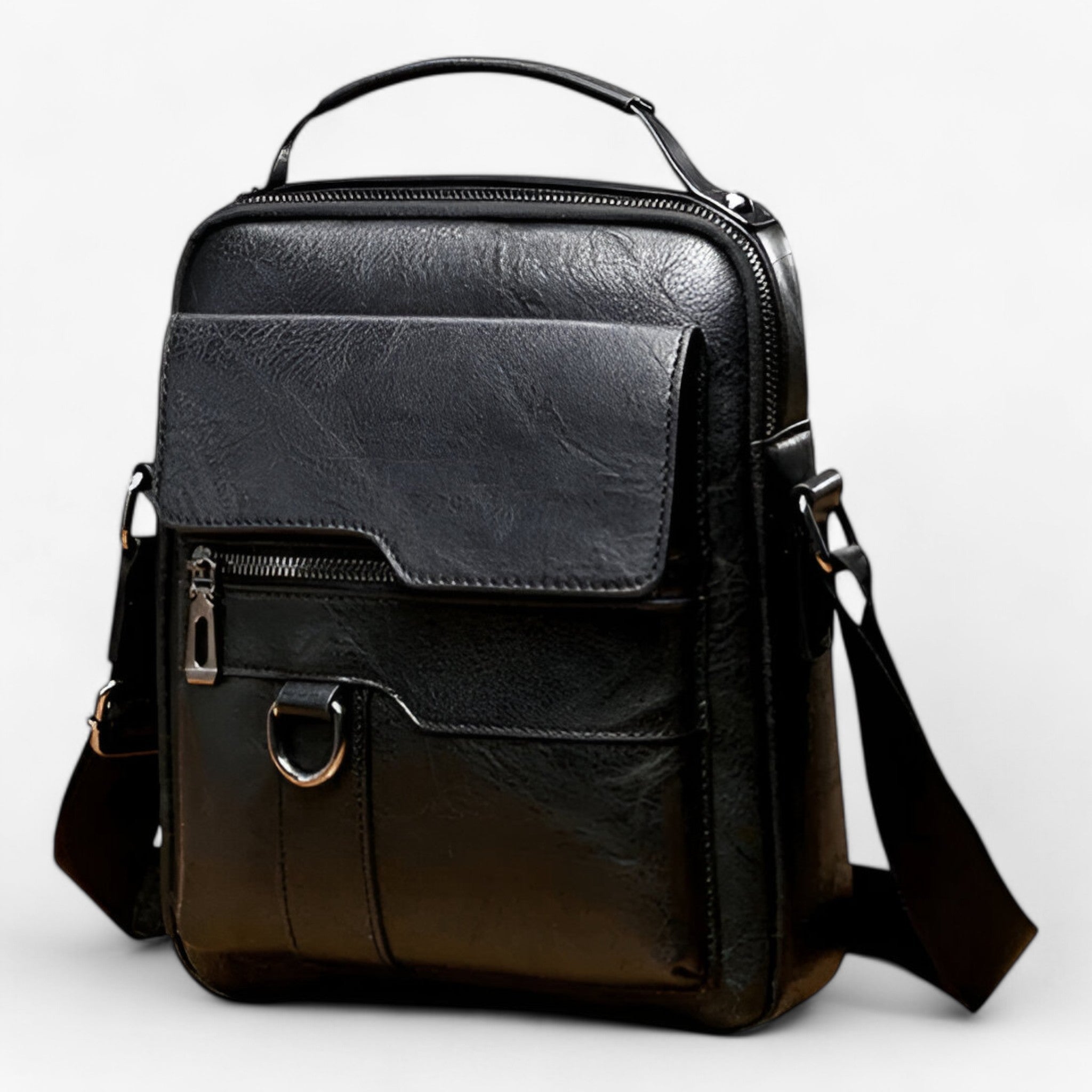 Borsa a tracolla LuxeLeather™ - Moderna ed Pelle - Nero (ne restano solo 3) - bags borsa borsa tracolla Heren collectie luxeleather moderna Old (Google) old_google pelle tracolla - Concept Palermo