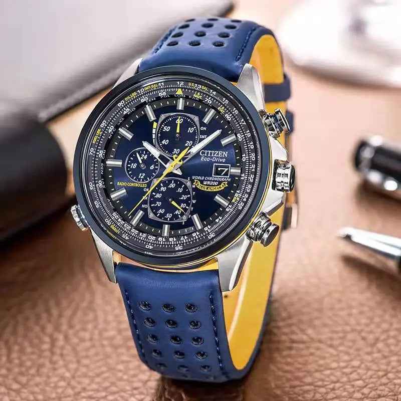 Orologio cronografo da uomo MultiSteel, cinturino in pelle, elegante e preciso - - chronographe cross-from-marche-lino-15830596813149 cuir montre multisteel multisteel montre New-google overig - Concept Palermo
