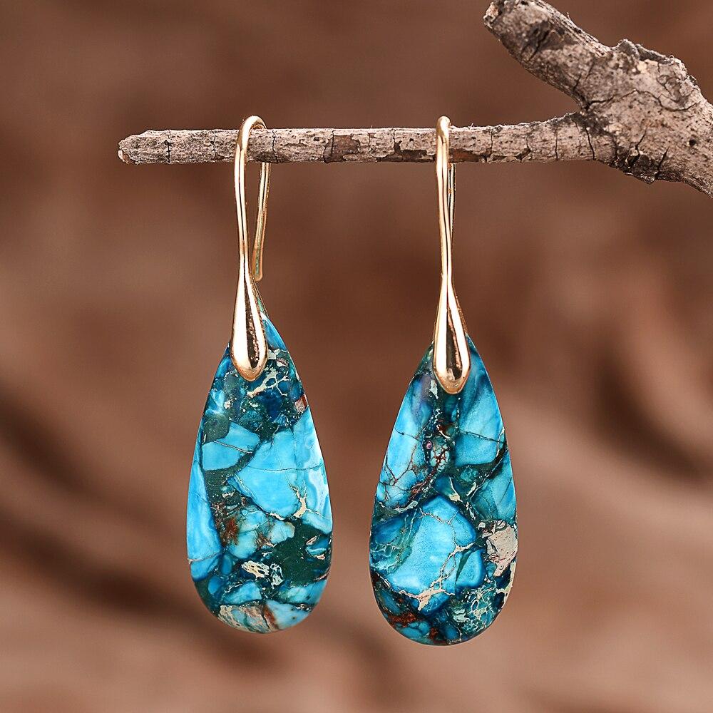 Orecchini Regaliet con Protezione a Goccia OceanEnergy Donna - Oro - donna EARRINGS Earrings for Women Girls goccia jewelry New Fashion Earrings oceanenergy orecchini orecchini regaliet protezione regaliet - Concept Palermo
