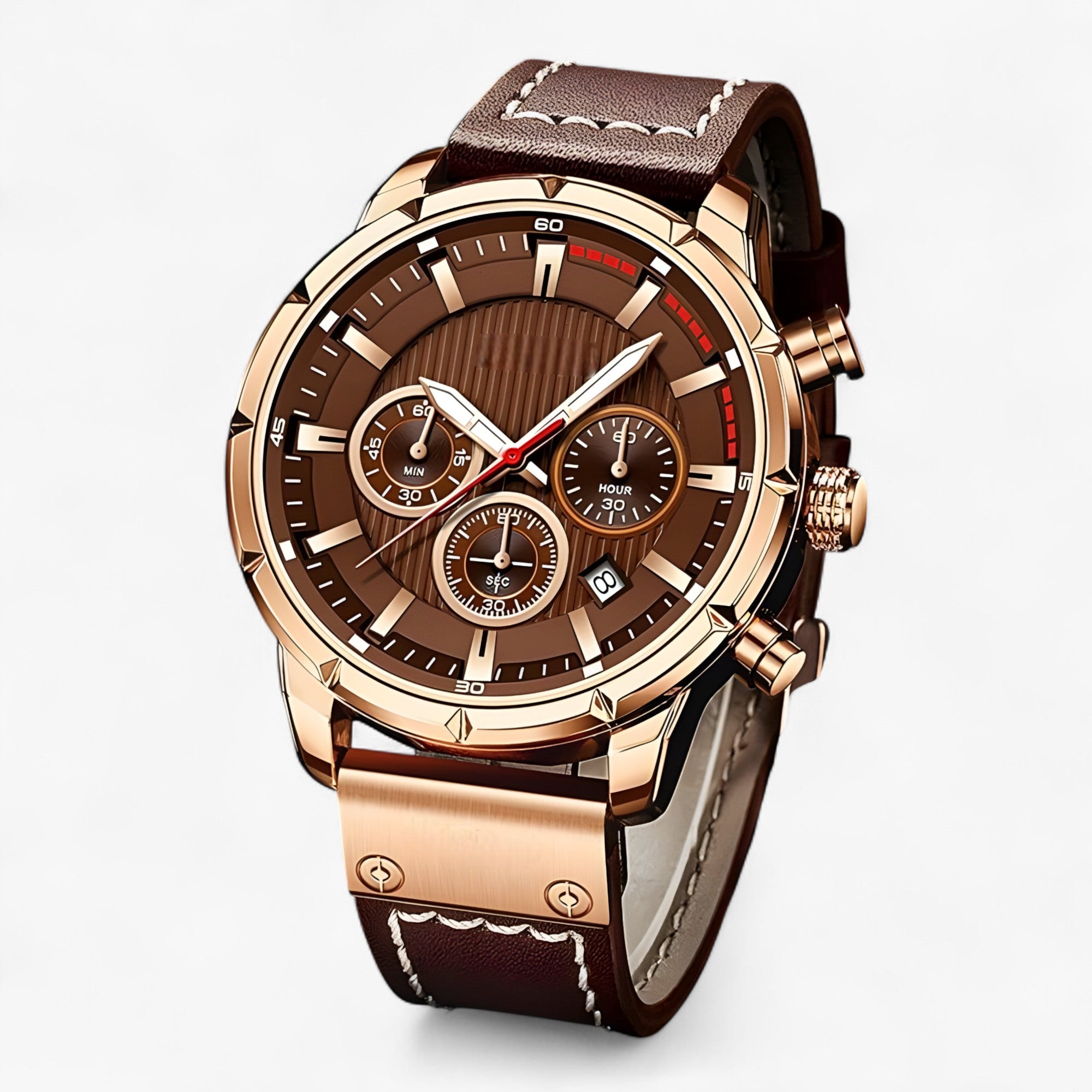 Orologio da Uomo - Stile Robusto con Luce Integrata - Rallegra rosa dorato - dom titan | orologio da uomo - stile robusto con luce integrata - €25 integrata luce new_for_google_may orologio orologio uomo robusto stile uomo Watches - Concept Palermo