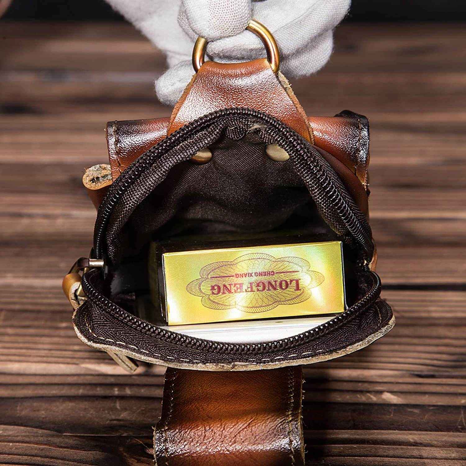 Pochette di cintura da uomo in pelle nera – Elegante e pratica per l'uso quotidiano - - ceinture cross-from-marche-lino-15830621487453 homme New-google new_for_google pochette pochette ceinture qualité Tassen - Concept Palermo