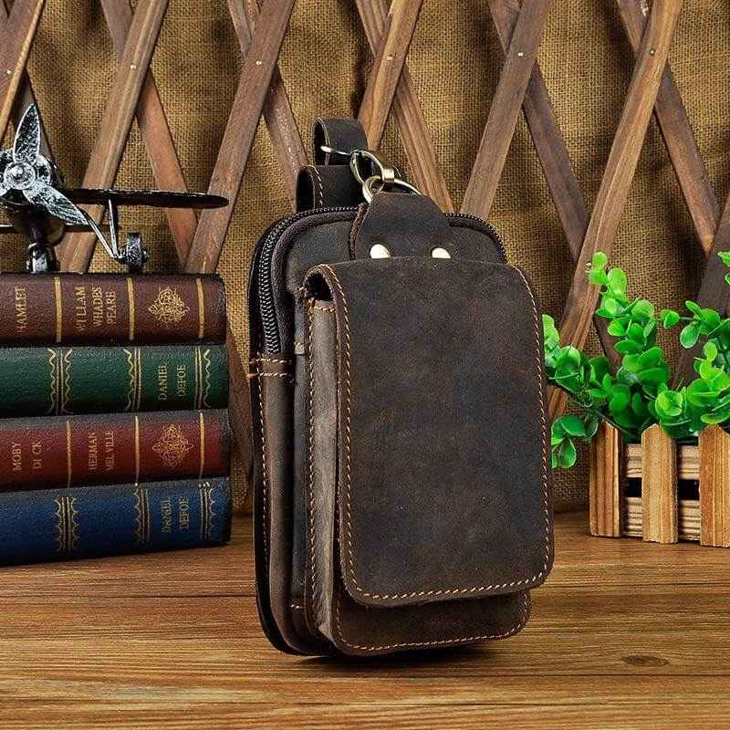 Pochette di cintura da uomo in pelle nera – Elegante e pratica per l'uso quotidiano - - ceinture cross-from-marche-lino-15830621487453 homme New-google new_for_google pochette pochette ceinture qualité Tassen - Concept Palermo