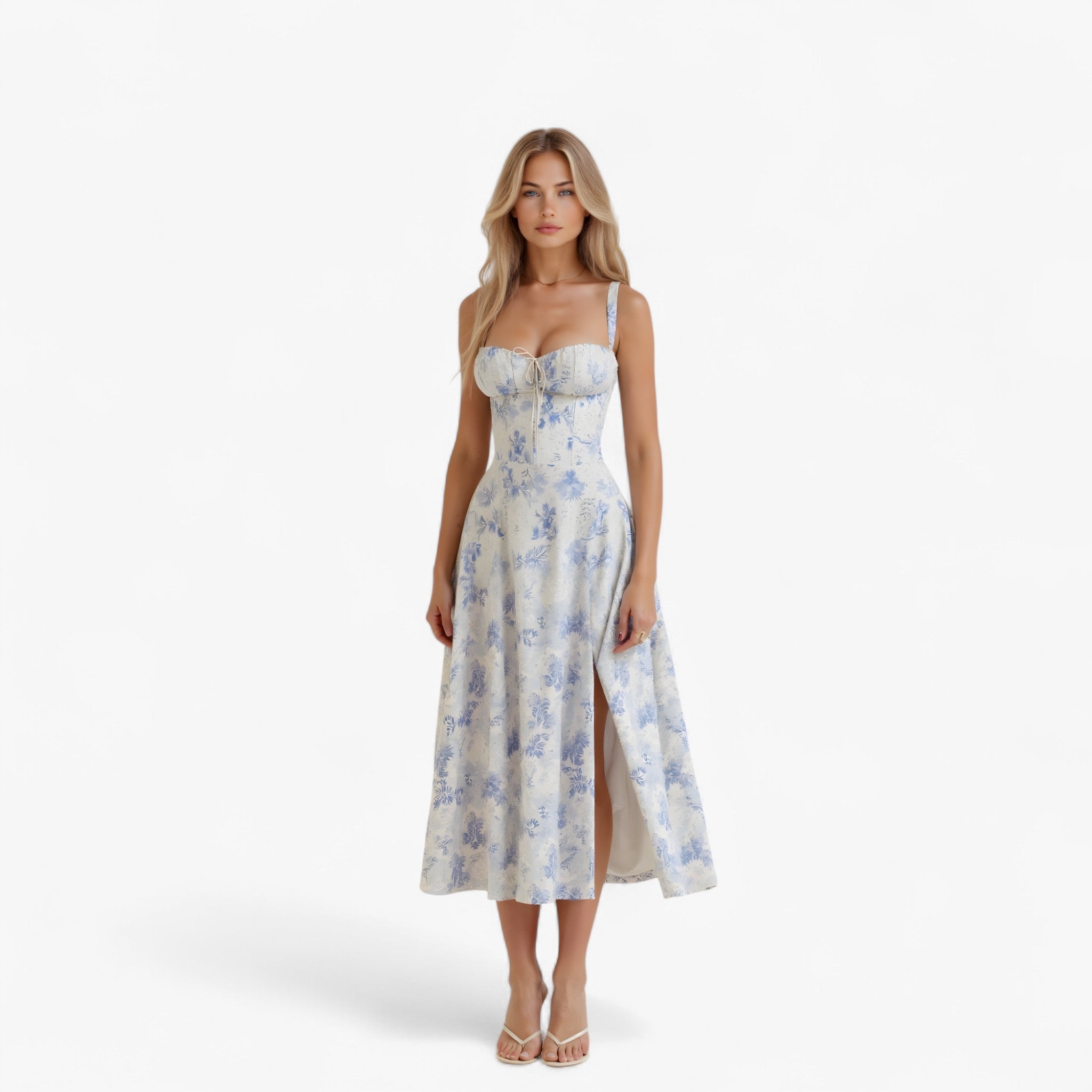 Vestito a vita Donna - Blu - donna dresses vestito vestito vita vita - Concept Palermo