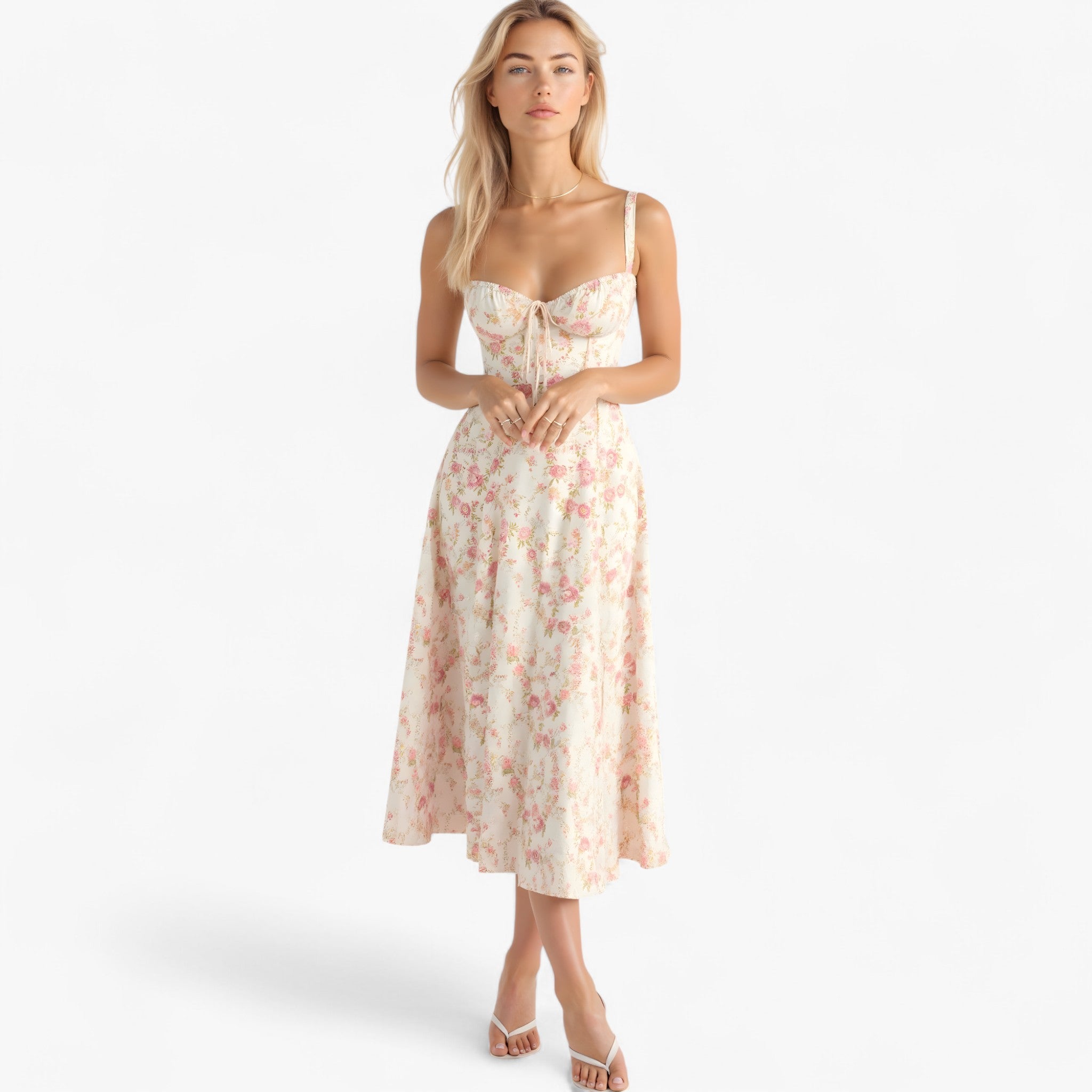 Vestito a vita Donna - Rosa - donna dresses vestito vestito vita vita - Concept Palermo