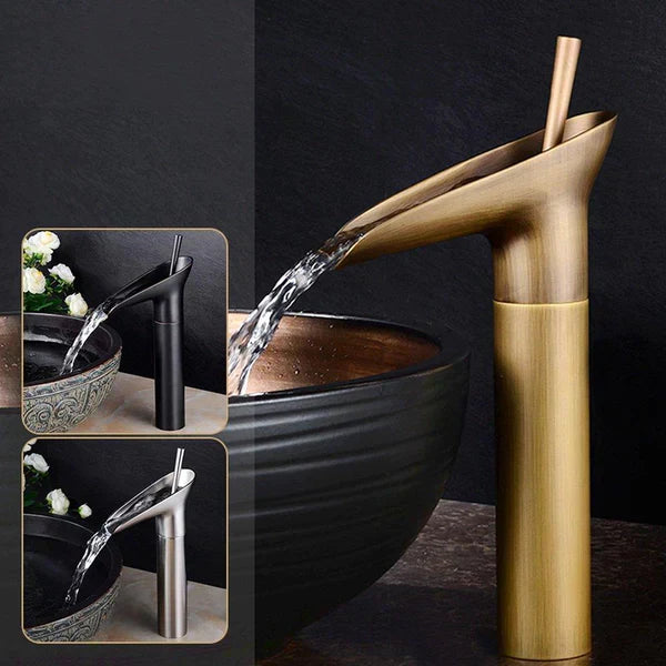 Waterfall rubinetto antico rubinetto per lavabo da bagno miscelatore per lavabo in ottone Donna - - antico antique bathroom antique faucet bagno Bathroom Bathroom Faucets donna faucet brass basin Faucets home & garden lavabo miscelatore mixer taps ottone rubinetto sink faucet Waterfall faucet - Concept Palermo