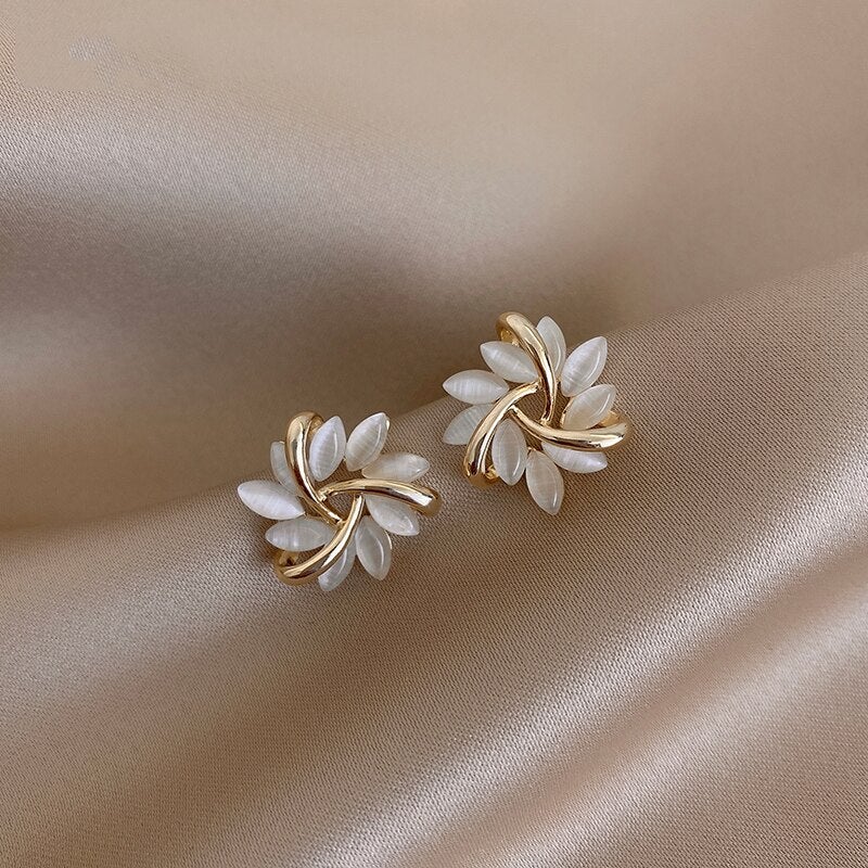 Orecchini Uomo in Oro con Opale Naturale - Eleganti e Moderni - Default Title - earrings GLAMOROUS jewelry opale orecchini orecchini opale Specialoccasionjewelry uomo - Concept Palermo