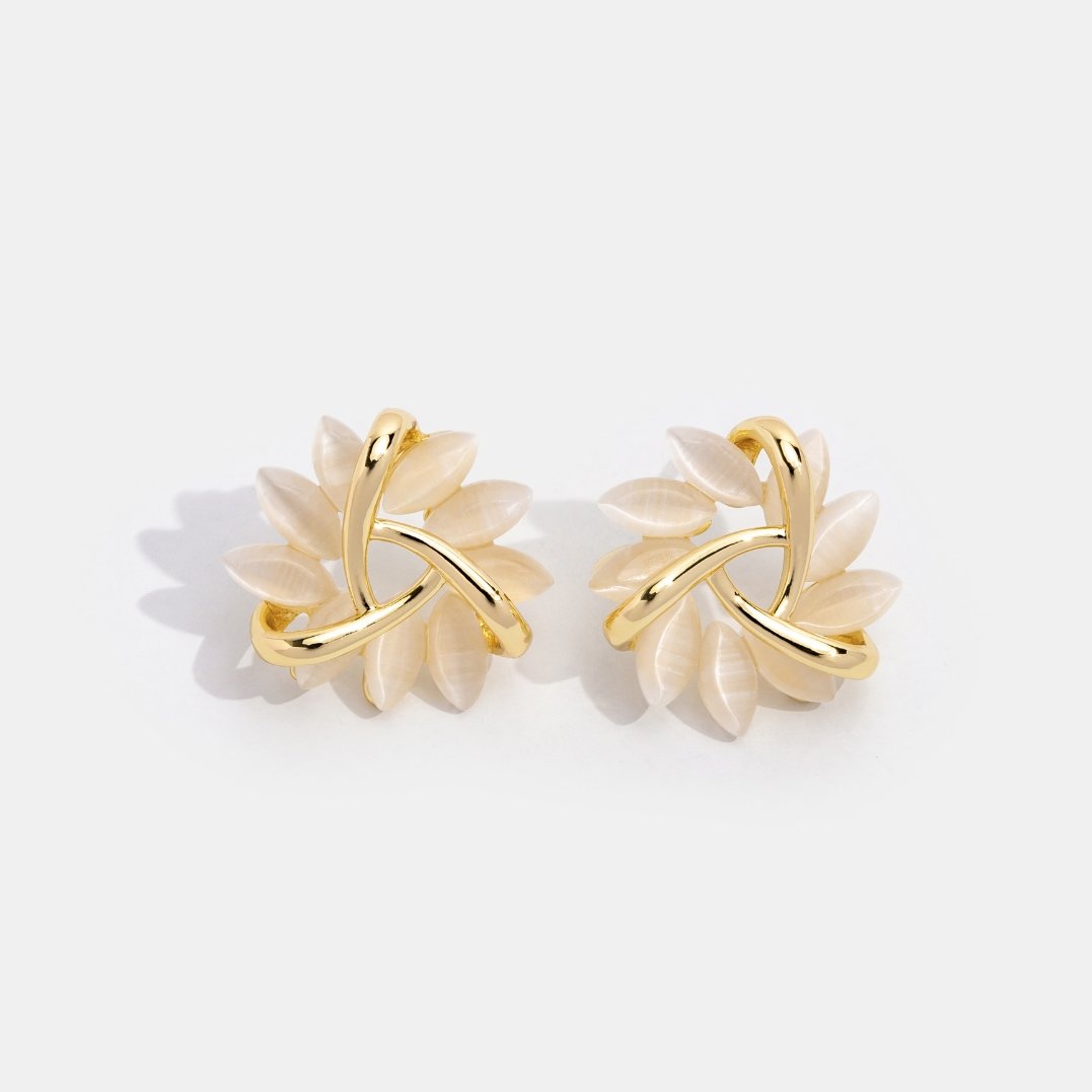 Orecchini Uomo in Oro con Opale Naturale - Eleganti e Moderni - - earrings GLAMOROUS jewelry opale orecchini orecchini opale Specialoccasionjewelry uomo - Concept Palermo