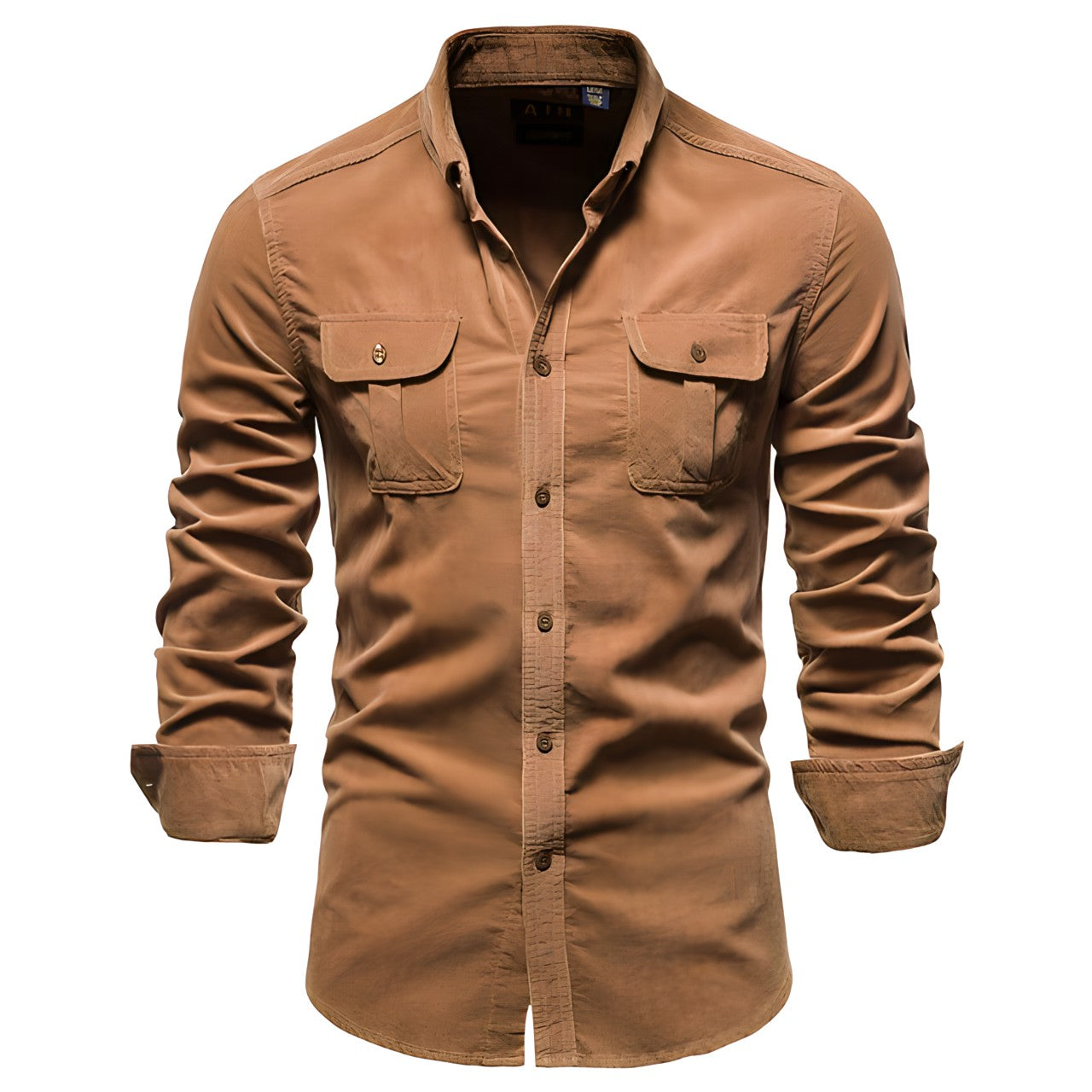 Camicia Uomo Maniche Lunghe - Tasche Petto, Stile Versatile