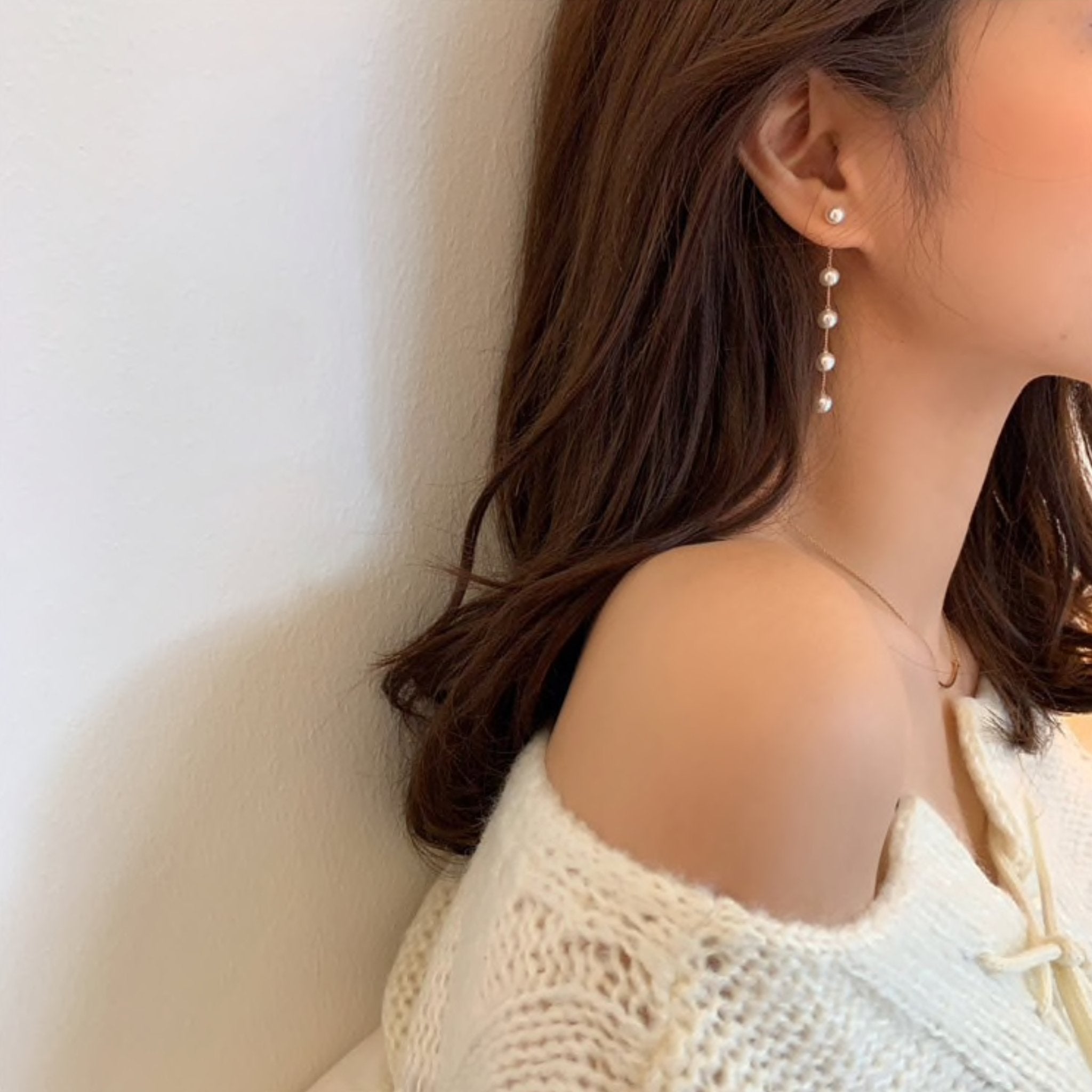 Orecchini a goccia di perla Uomo - - earrings GLAMOROUS goccia Gold HYPOALLERGENIC jewelry orecchini orecchini goccia Pearl perla uomo - Concept Palermo
