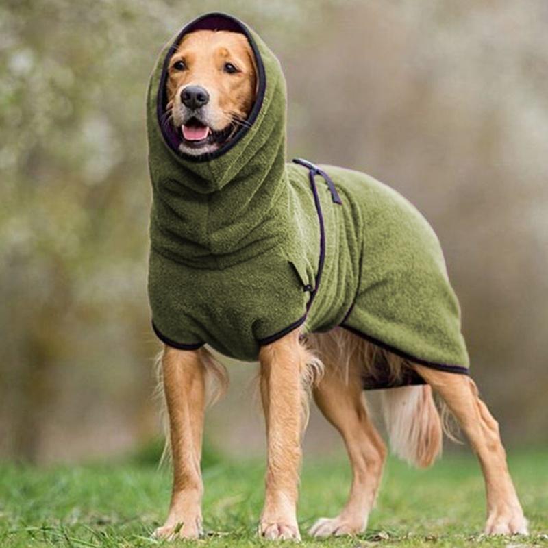 Accappatoio Microfibra Super Assorbente per Cani & Gatti con Cappuccio - Asciugatura Rapida, Tutte le Taglie - Verde - accappatoio accappatoio animali animali BFCM domestici new_for_google_may Pets pets & supplies uomo - Concept Palermo