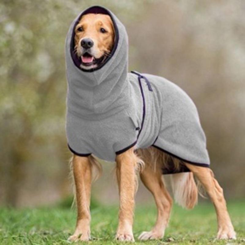 Accappatoio Microfibra Super Assorbente per Cani & Gatti con Cappuccio - Asciugatura Rapida, Tutte le Taglie - Grigio - accappatoio accappatoio animali animali BFCM domestici new_for_google_may Pets pets & supplies uomo - Concept Palermo