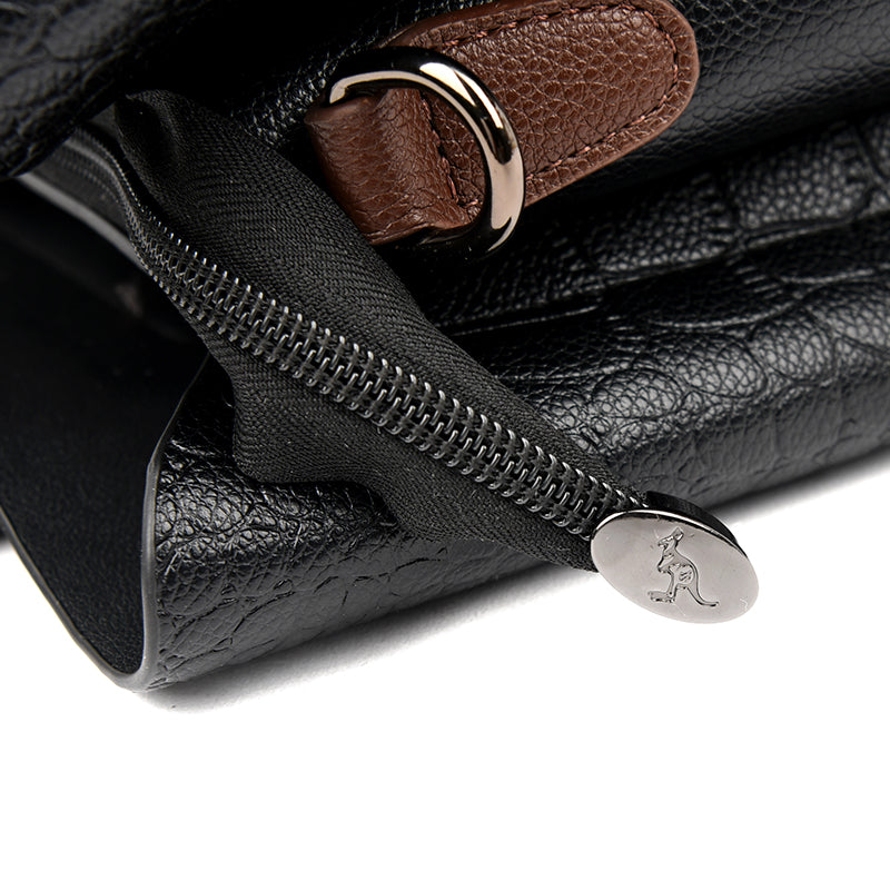 Borsa a Spalla Clea Nera in Vera Pelle da Donna, Elegante e di Lusso - - bags borsa borsa clea clea handbags pelle women bags Women's handbags - Concept Palermo