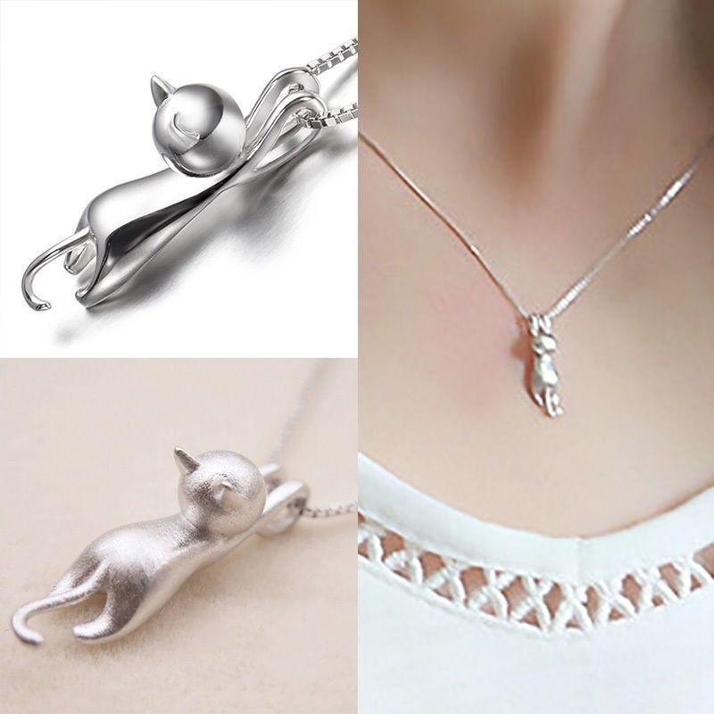 Collana Gatto Artigianale Donna in Lino e Lana, Ciondolo Felino Elegante Unico - - ciondolo collana collana ciondolo donna forma gatto jewelry lana NECKLACES Necklaces for Women - Concept Palermo