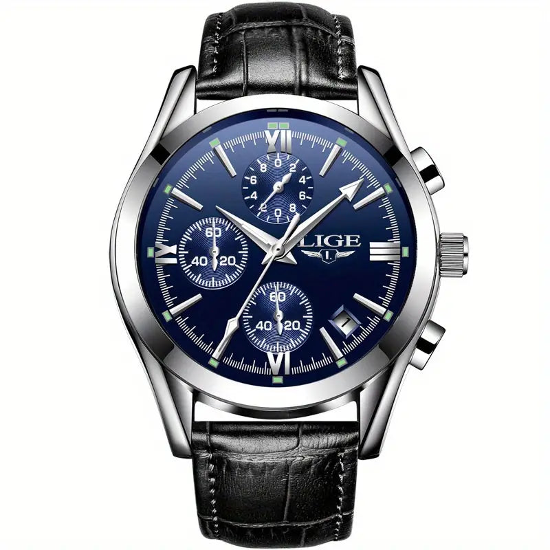 Orologio Militare di Lusso Uomo QuartzWatch™ - Resistente, Elegante e Affidabile - Argento Blu - militare orologio quartzwatch uomo watches WATCHES FOR MEN - Concept Palermo