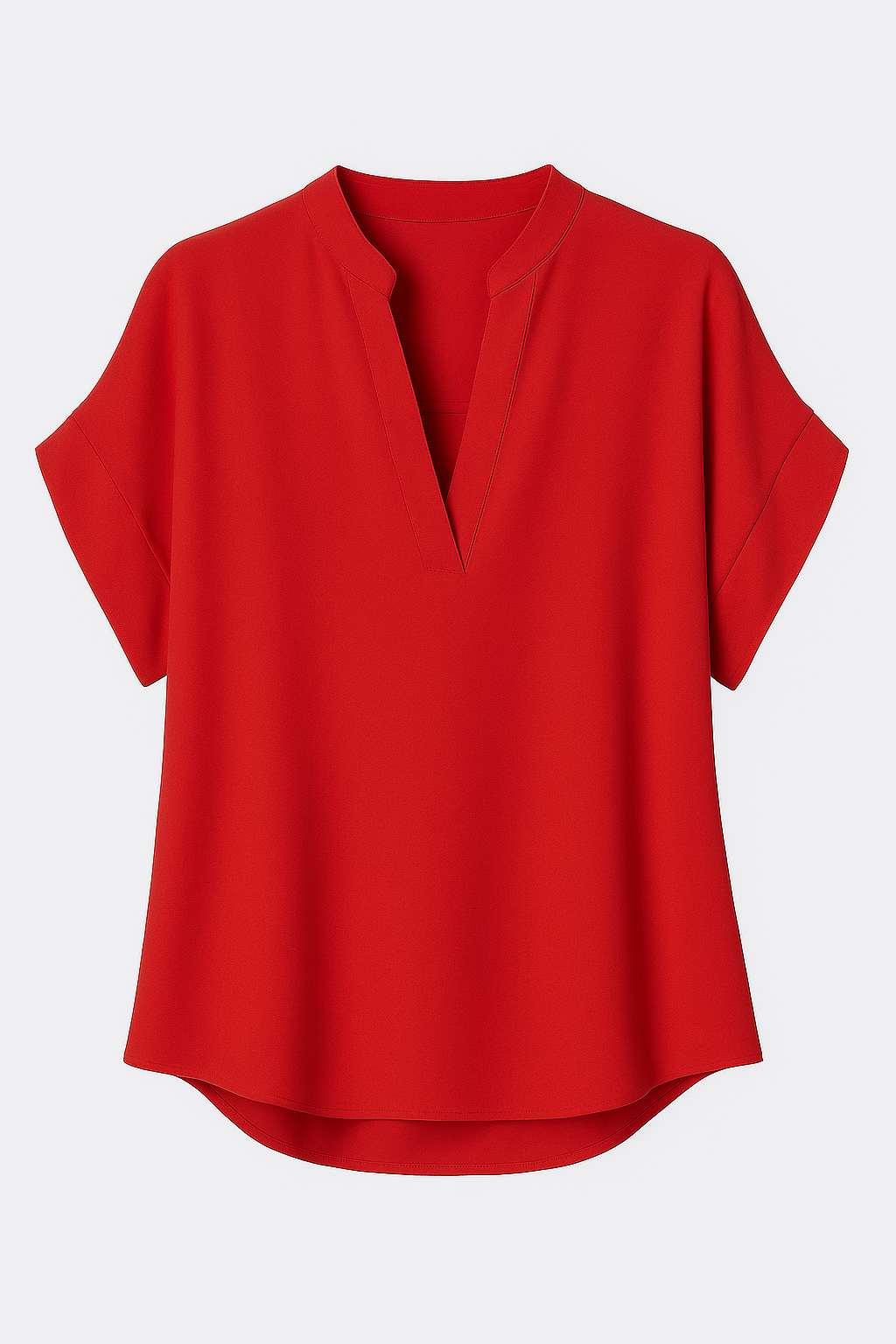 Blusa estiva con scollo a V Uomo - Rosso - Blouse blusa blusa estiva estiva fashion scollo Tops uomo women women's top clothes - Concept Palermo