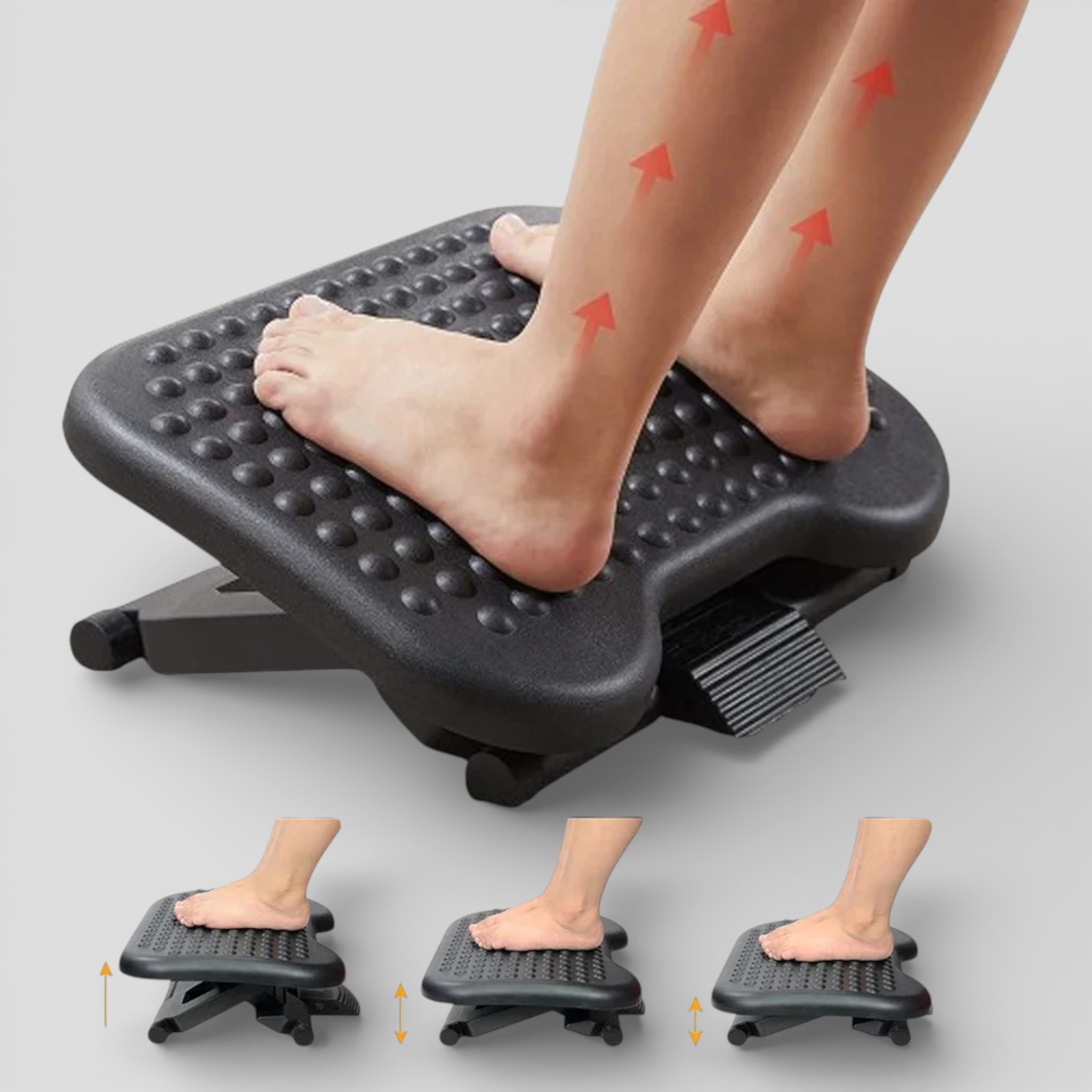 Poggiapiedi Ergonomico Regolabile Ufficio Lino