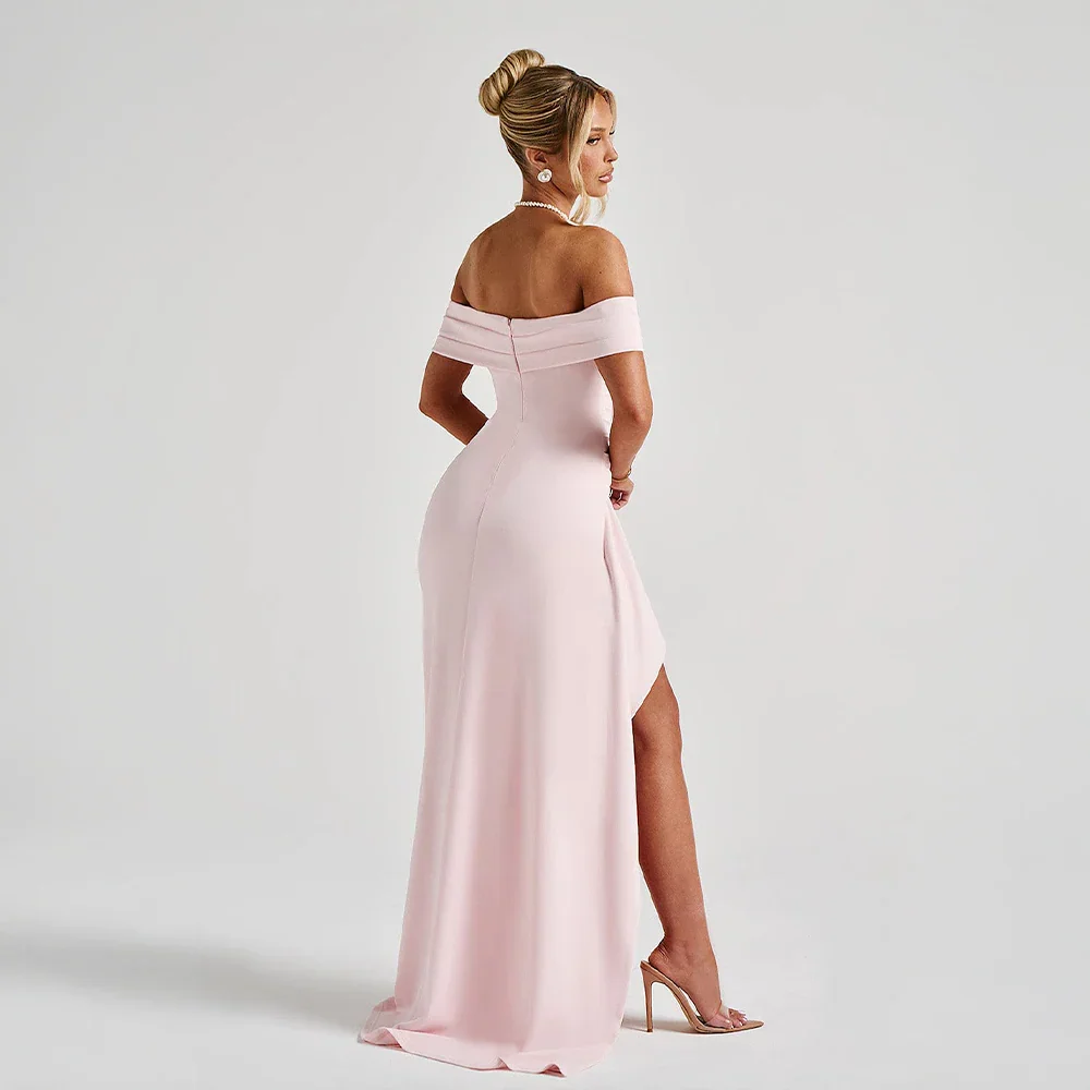 Robe Longue Femme Épaules Dénudées & Fente Élégante - Idéale Soirée/Cérémonie - - competitor-clone cross-from-seroa-10499283190026 imported-2026-05-07 New-google new-in source-handle:robe-longue-femme-avec-epaules-denudees-et-fente source-le-label-de-paris - Concept Palermo