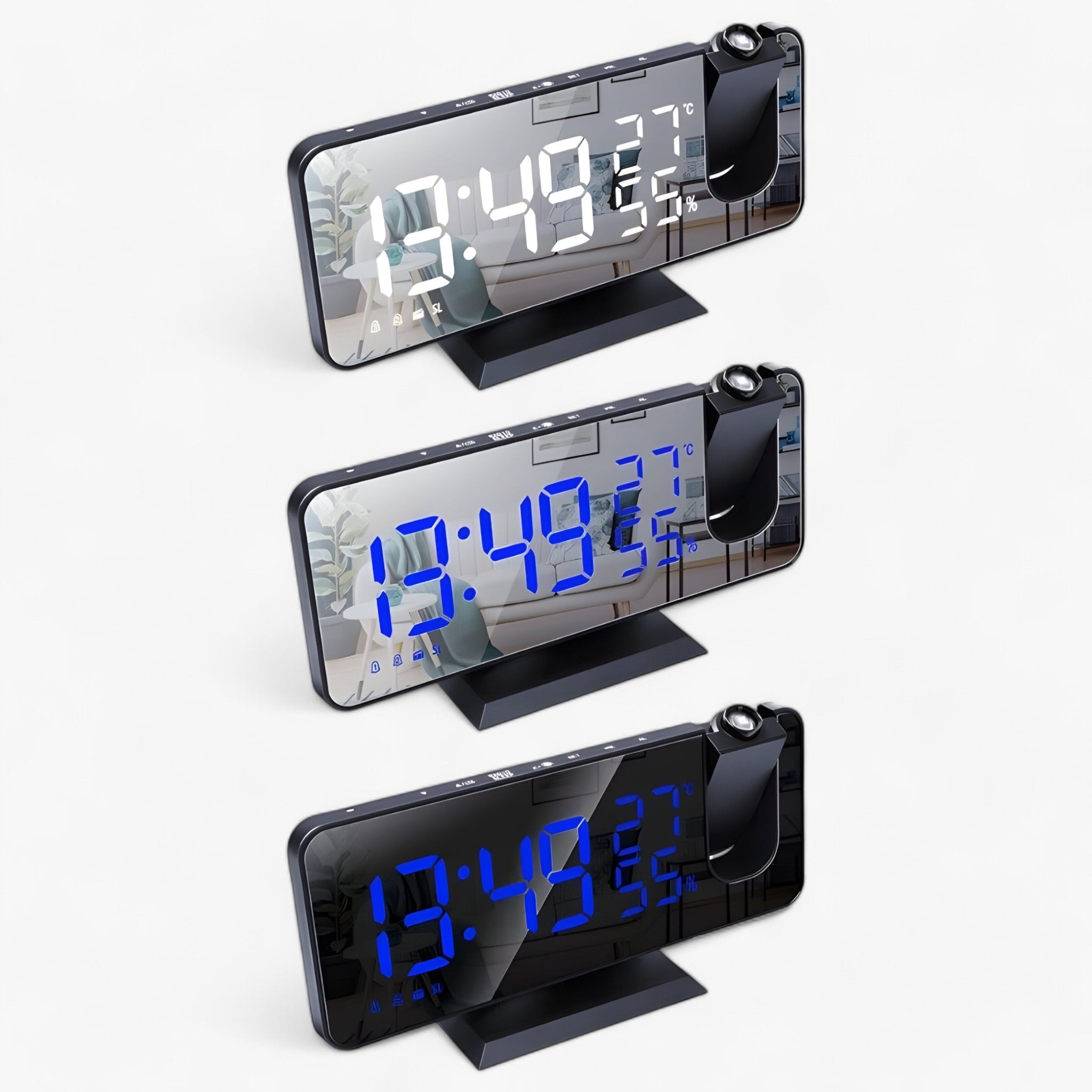 Sveglia Intelligente - Radio FM e Display LED con Proiezione dell'Ora a 180° - - clocks dell display gadgets intelligente proiezione radio sveglia sveglia intelligente - Concept Palermo