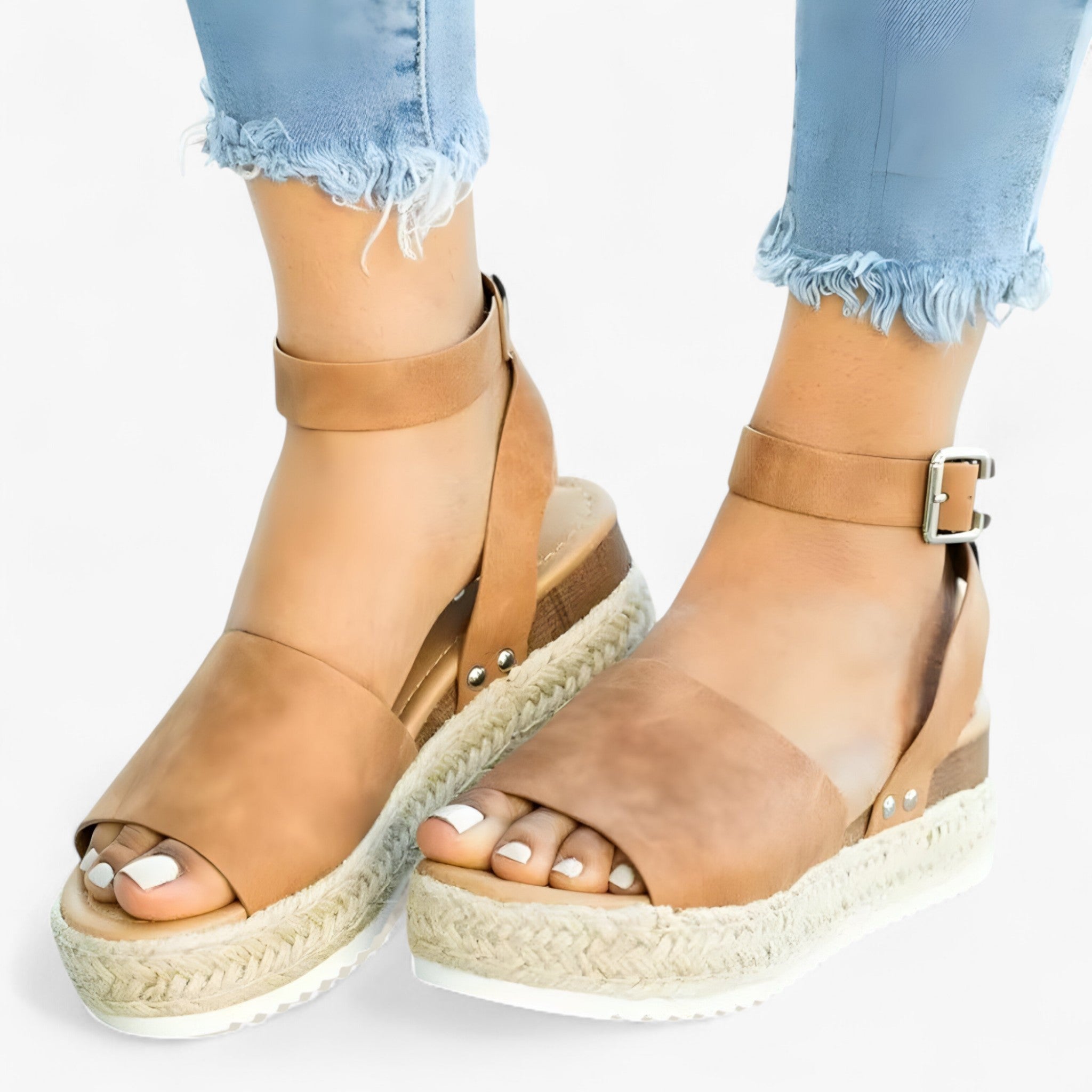 Alsidige espadrille-sandaler