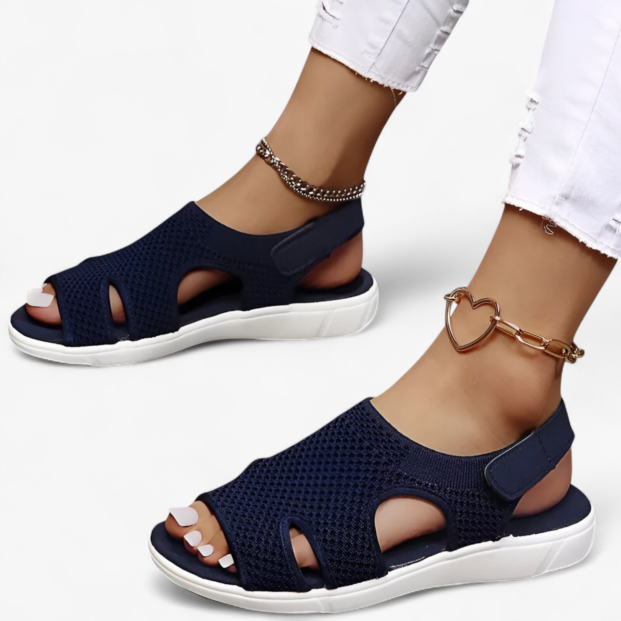 Sandalias de verano de malla perforada - a la moda y cómodas para hombre