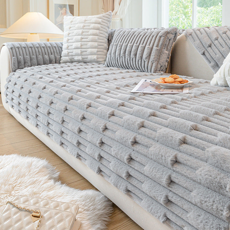 Super Morbido Cuscino Antiscivolo per Divano – Comfort e Stile per il tuo Divano Velluto - Grigio Chiaro - antiscivolo comfort cuscino cuscino antiscivolo divano home & garden huis & tuin stile velluto - Concept Palermo