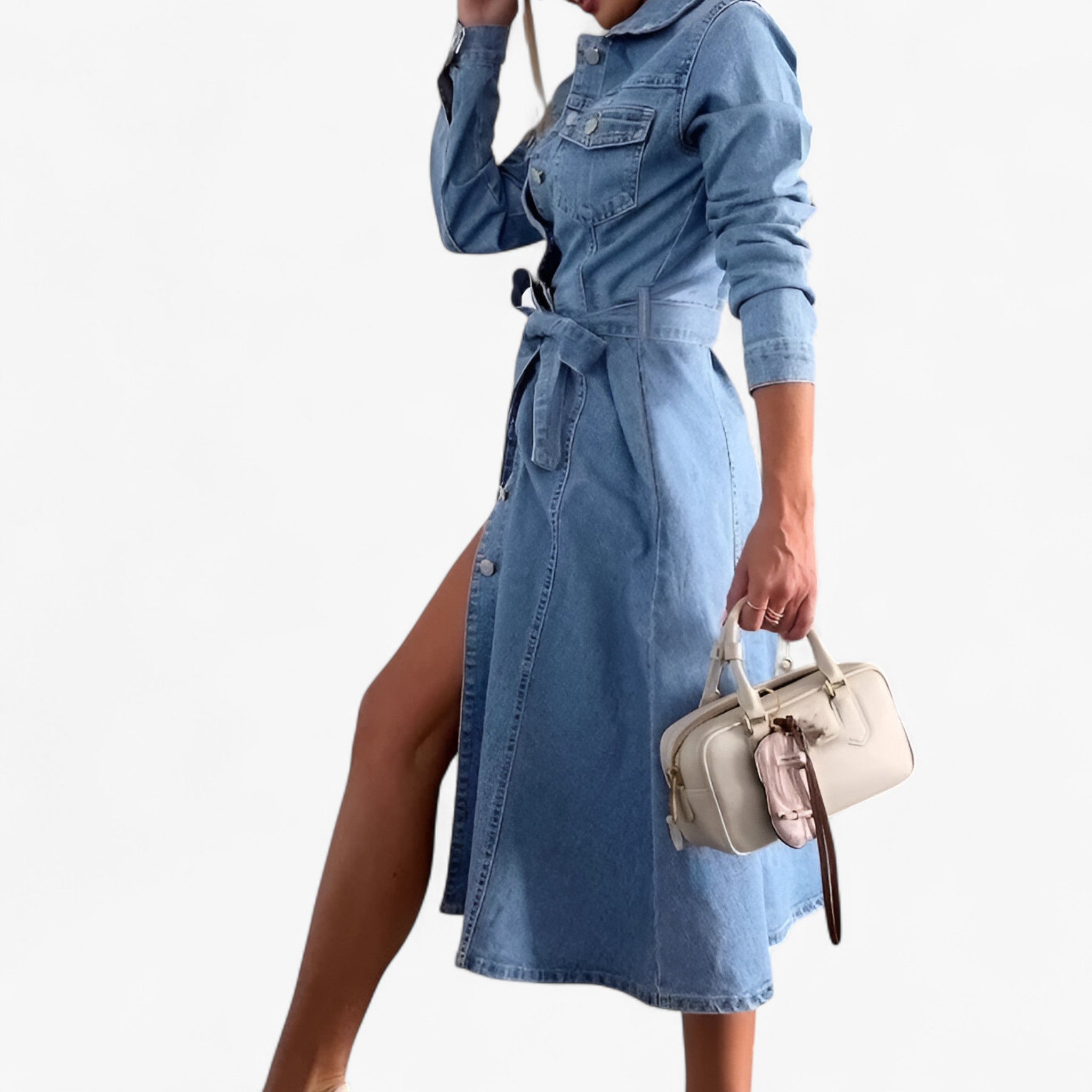 Abito di Jeans da Donna - - abito abito a maniche lunghe abito a portafoglio abito aderente abito alla moda abito casual abito che valorizza la figura abito chic abito comodo abito da cocktail abito da donna abito da festa abito da sera abito da ufficio abito elegante abito estivo abito floreale abito fluido abito in tessuto morbido abito lungo abito midi abito mini abito must-have abito senza maniche abito svasato moda donna moda donna moderna moda per tutti i giorni outfit con abito - Concept Palermo