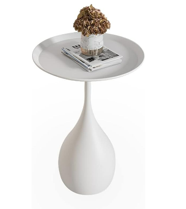 Tavolo Rotondo in Metallo con Base - Tavolino Medievale in Stile Moderno Lino Uomo - - base end tables home home & garden lino medievale metallo rotondo side table stile table tavolino - Concept Palermo