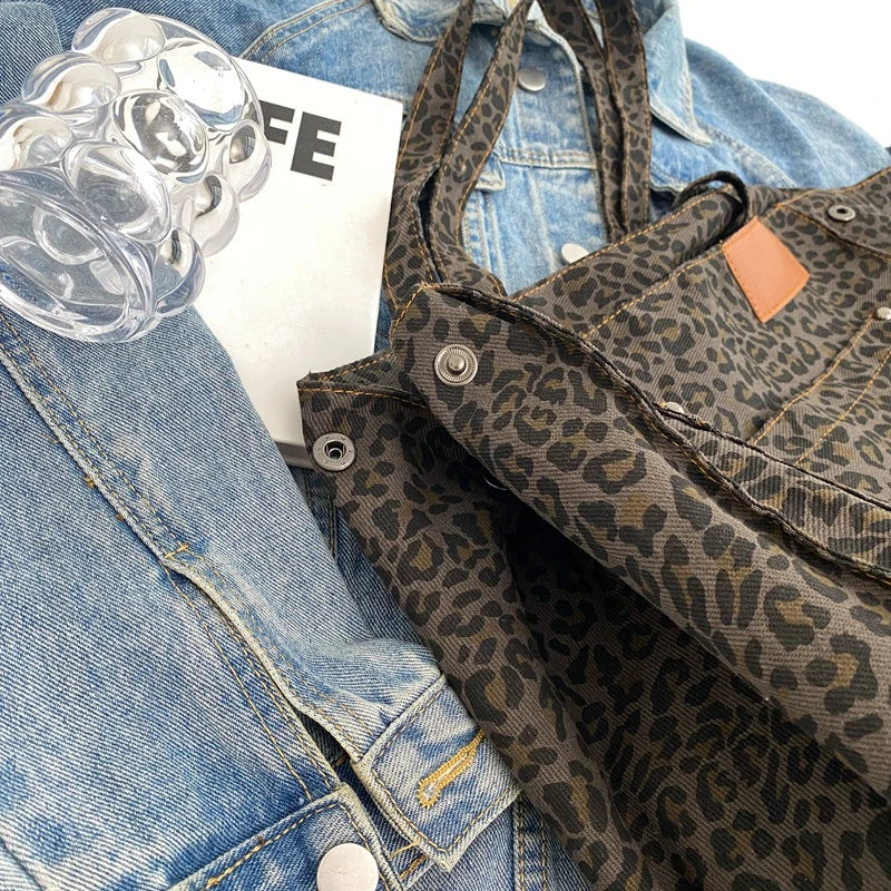 Savannah - grande borsa da tela oversize con stampa leopardata Donna - - bag bags borsa donna handbags leopardata oversize savannah stampa tela women Women's handbags - Concept Palermo