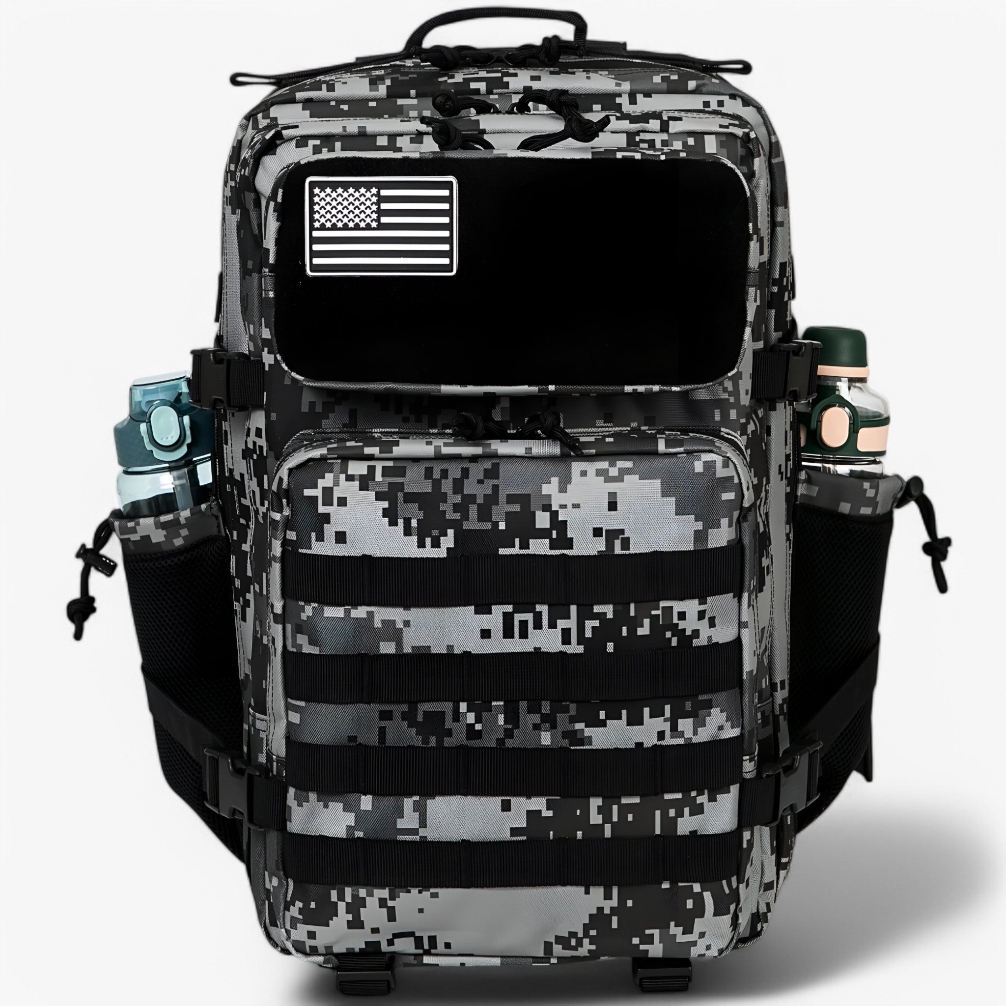 Zaino tattico - Duraturo eImpermeabile - 1.0 Nero Camo - Backpacks bags duraturo eimpermeabile hiking backpacks tattico zaino zaino tattico - Concept Palermo