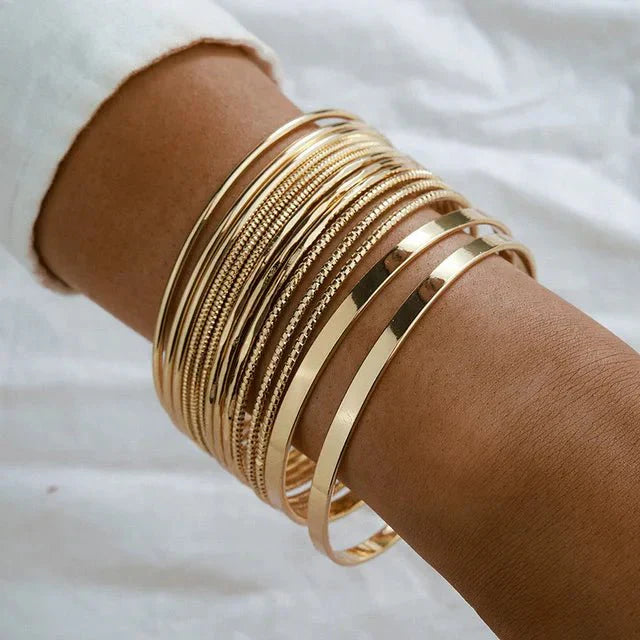 Bracciale Punk Tocona dorato da donna, stile rock, gioiello audace - Oro - bracciali bracelet donna dorati jewelry punk tocona tocona punk - Concept Palermo