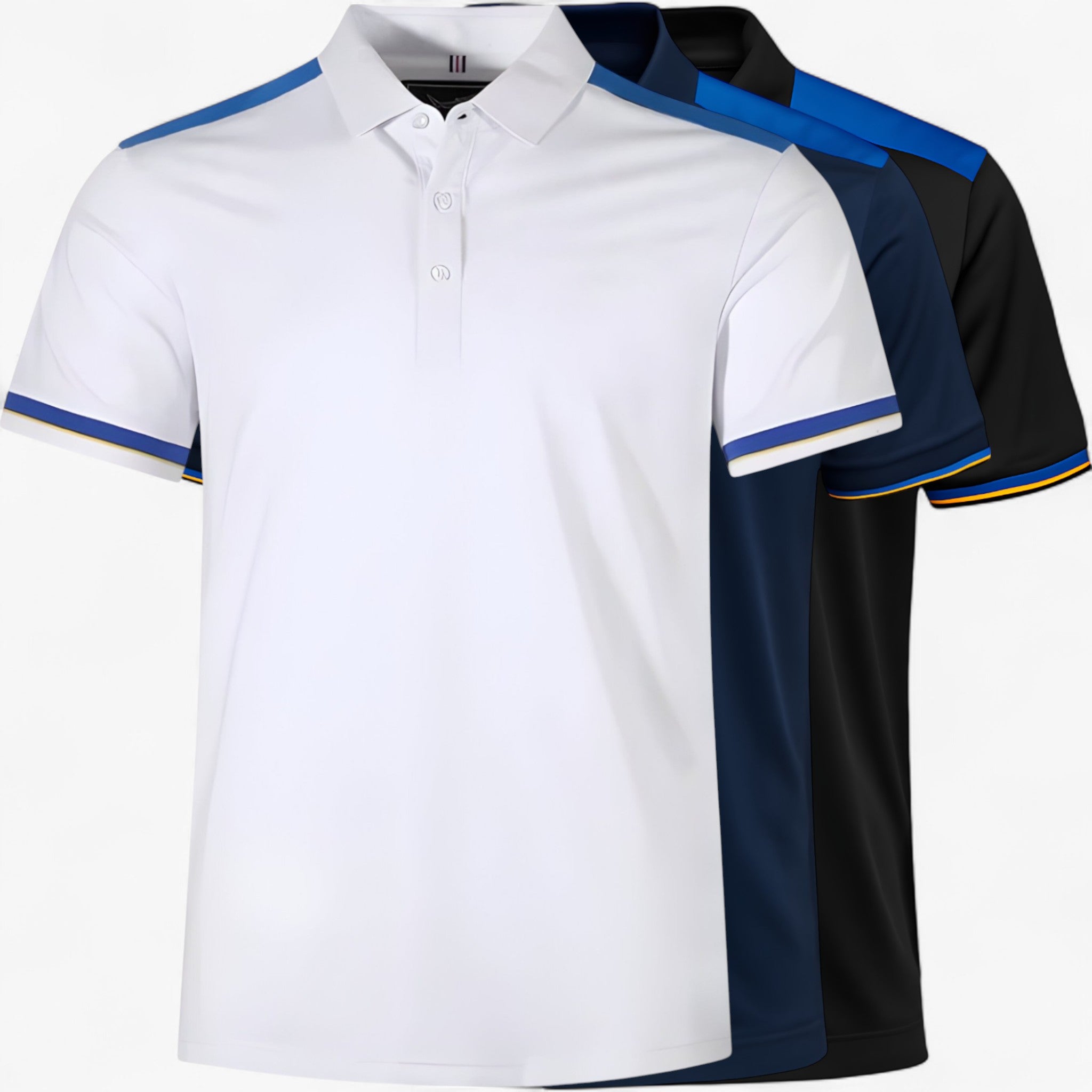 Polo casual da uomo - Design sportivo con spalle a contrasto - - casual contrasto cotton polo shirt design men's polo men's polo shirt men's top clothes polo polo casual Shirts und Polos spalle sportivo - Concept Palermo