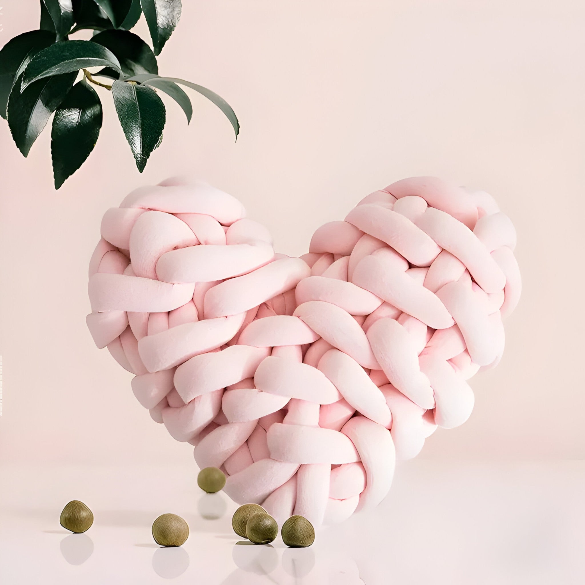 Cuscino a forma di cuore in maglia grossa per una casa accogliente - - accogliente casa Cotton Pillow cuore cuscino cuscino forma cute pillow Decoration Pillow dekoration Fluffy pillow forma grossa Heart pillow Heart-Shaped Pillow home & garden Love Pillow throw pillow case Warm and Cozy Warm Hug - Concept Palermo