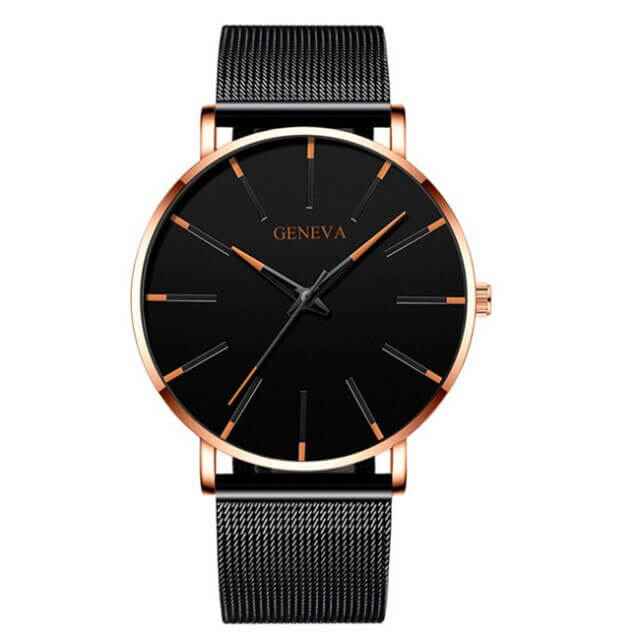 Montre Homme Geneva Quartz Ultra-Fine Argent Acier Inoxydable Élégante Minimaliste 40mm - Orange Rose - acier BFCM business cross-from-marche-lino-15830596419933 Exclusief-tag geneva geneva montre homme inoxydable mince montre New-google new_for_google_may Watches - Concept Palermo