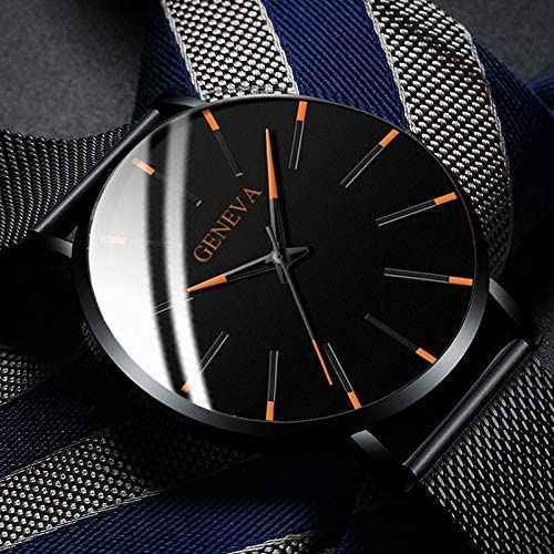 Montre Homme Geneva Quartz Ultra-Fine Argent Acier Inoxydable Élégante Minimaliste 40mm - - acier BFCM business cross-from-marche-lino-15830596419933 Exclusief-tag geneva geneva montre homme inoxydable mince montre New-google new_for_google_may Watches - Concept Palermo