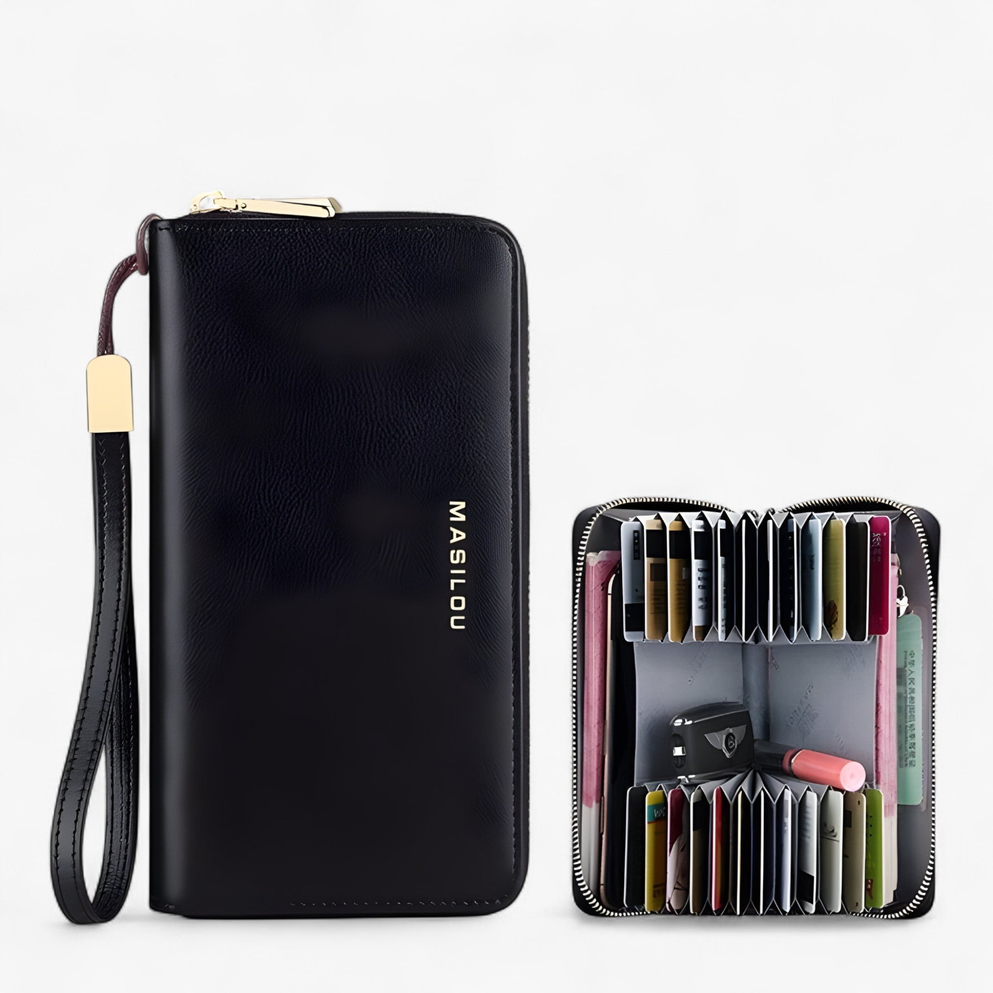 Portafoglio RFID Unisex Donna - NERO (UNISEX) - donna men's wallet portafoglio portafoglio rfid rfid unisex wallets women's wallet - Concept Palermo