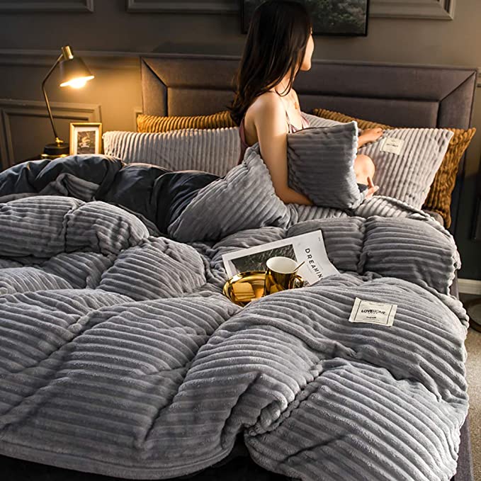 Piumone Invernale Uomo Caldo e Morbido in Microfibra, Tutte le Taglie - Grigio - Bedding Bedroom Blankets caldo caldo piumone Duvet Duvetcover Home home & garden Interior invernale new_for_google Pillow piumone Populair-tag uomo - Concept Palermo