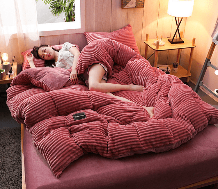Piumone Invernale Uomo Caldo e Morbido in Microfibra, Tutte le Taglie - Rosa - Bedding Bedroom Blankets caldo caldo piumone Duvet Duvetcover Home home & garden Interior invernale new_for_google Pillow piumone Populair-tag uomo - Concept Palermo