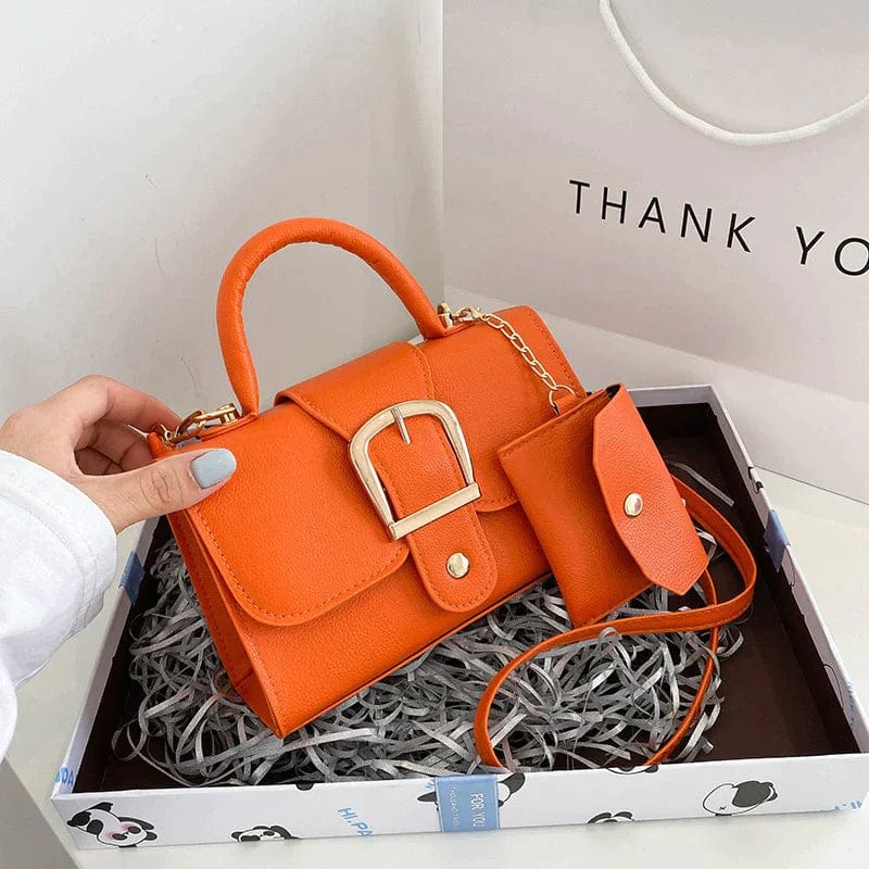Borsa da donna con portamonete - Arancia - bag bags borsa borsa donna donna felgele handtas festival tas dames festival tasje Handbag Handtas oranje handtas portamonete Shoulder Bags tas witte handtas Women's handbags zwarte handtas - Concept Palermo