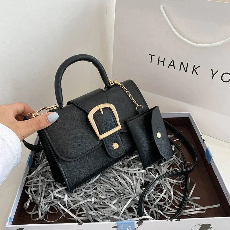 Borsa da donna con portamonete - Nero - bag bags borsa borsa donna donna felgele handtas festival tas dames festival tasje Handbag Handtas oranje handtas portamonete Shoulder Bags tas witte handtas Women's handbags zwarte handtas - Concept Palermo