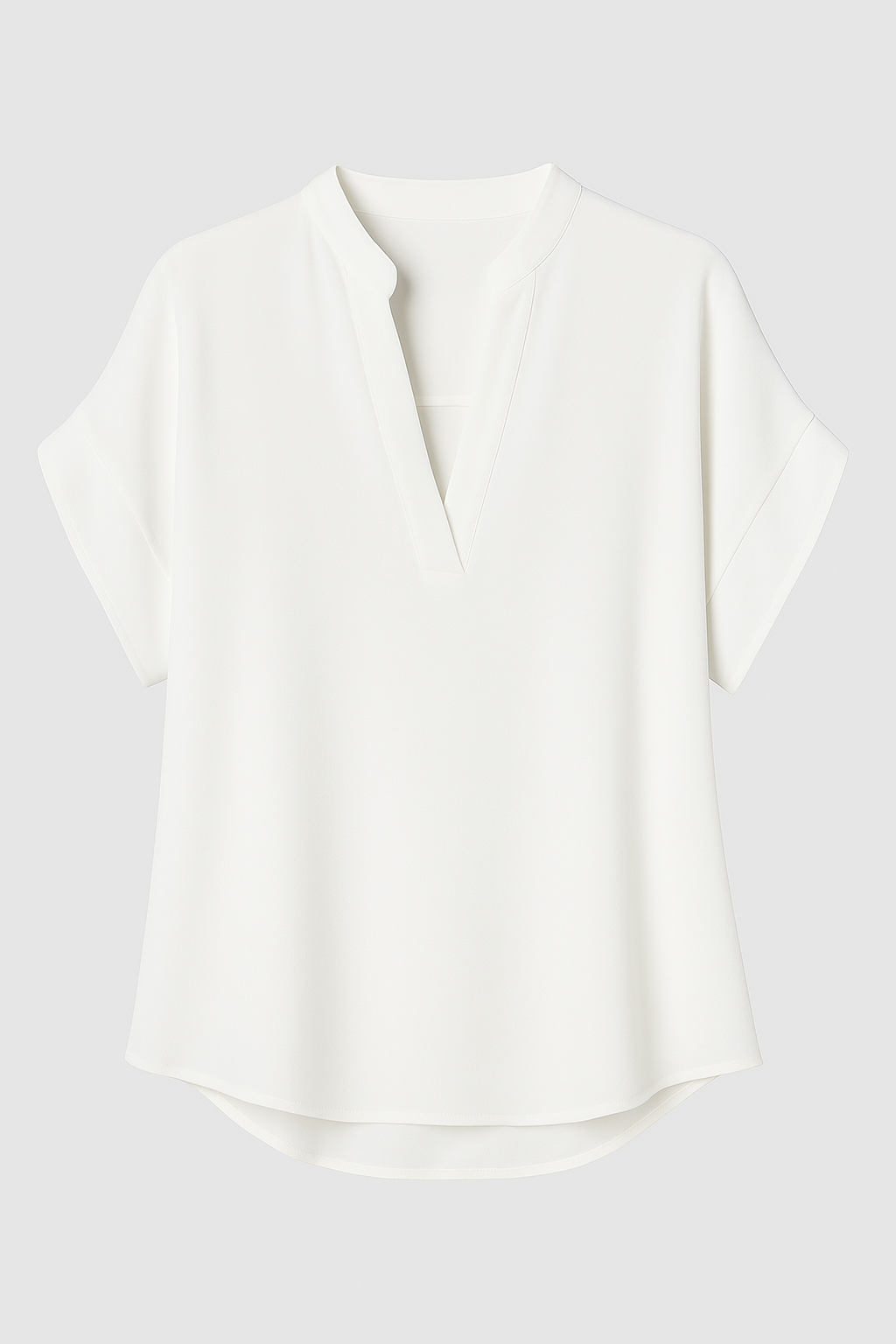 Blusa estiva con scollo a V Uomo - Bianco - Blouse blusa blusa estiva estiva fashion scollo Tops uomo women women's top clothes - Concept Palermo