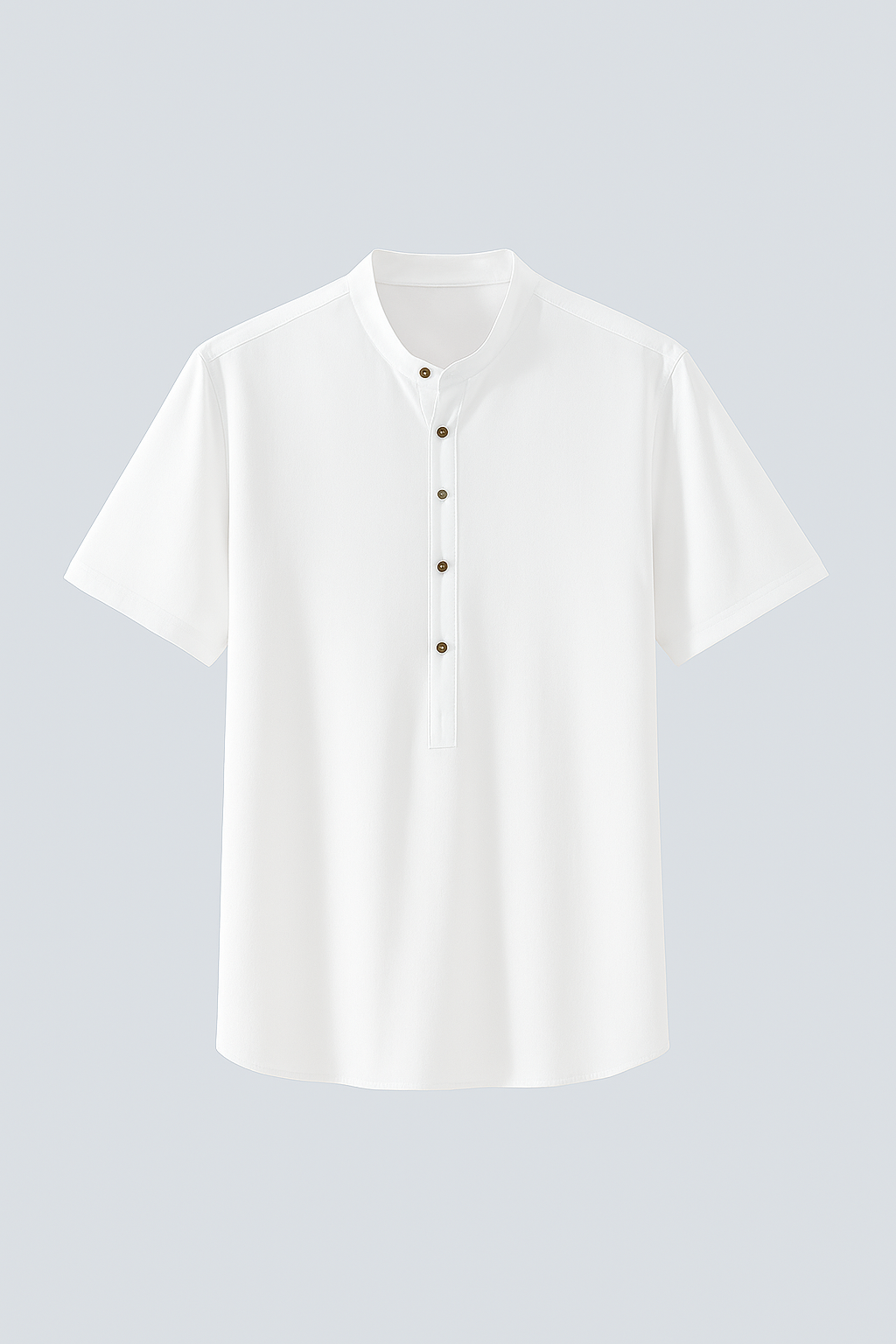 Camicia in lino leggera da uomo a maniche corte - Bianco - camicia camicia lino corte leggera lino maniche men's top clothes Shirts Shirts heren Shirts men uomo - Concept Palermo